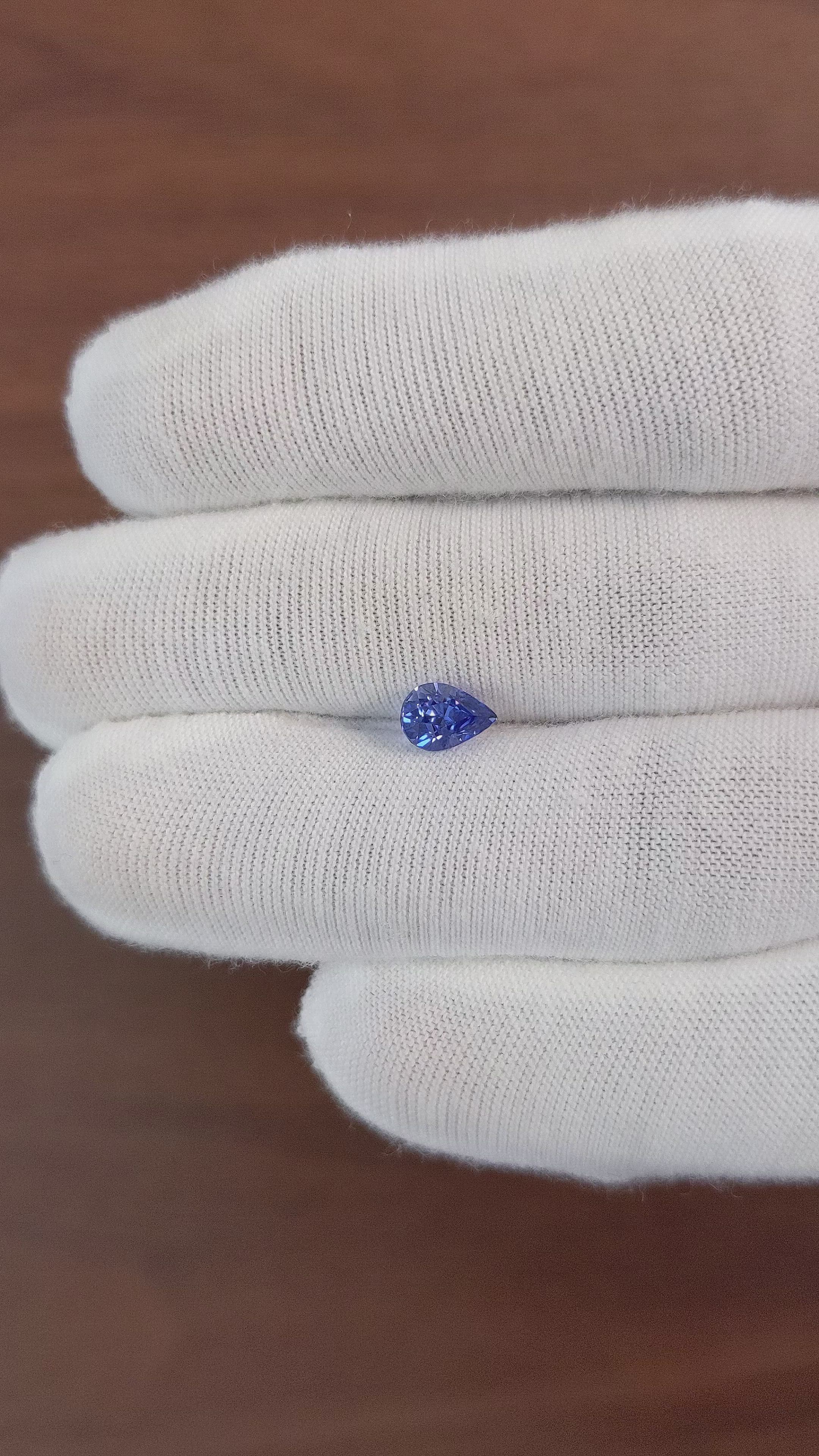 1.16 Ct. Blue Sapphire from Madagascar Size Video