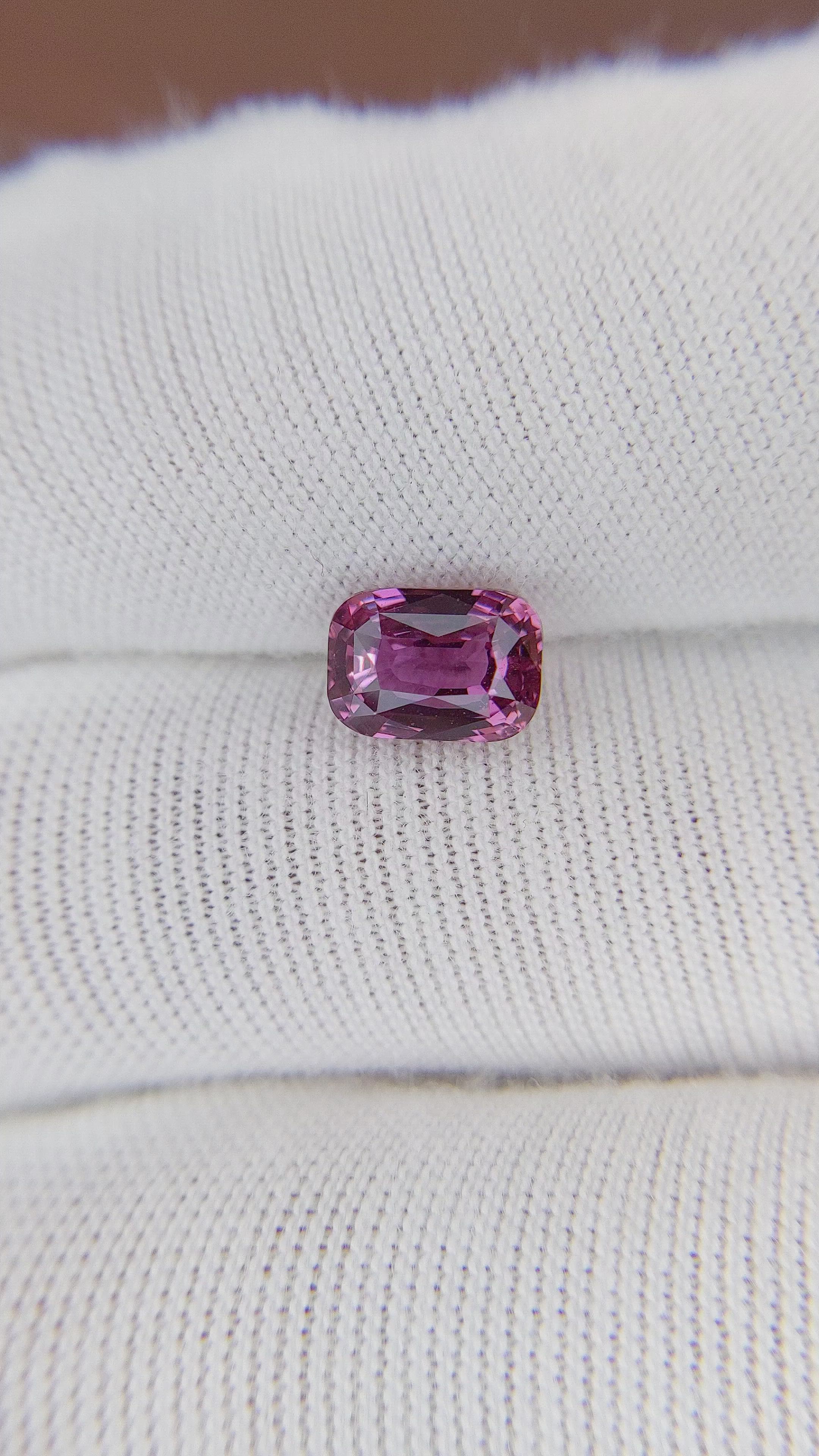 2.03 Ct. Purplish Pink Sapphire from Madagascar Size Video