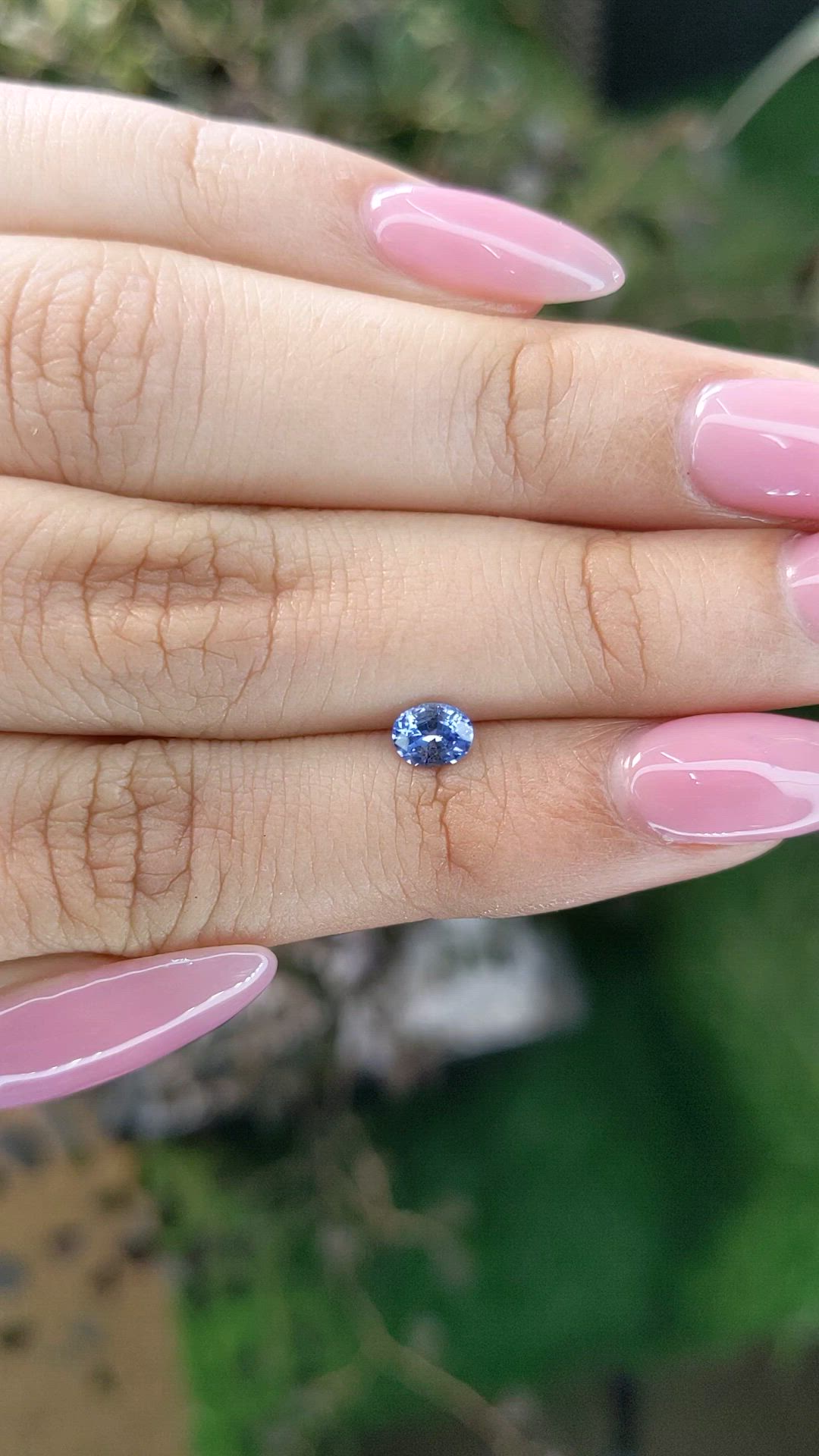 0.44 Ct. Blue Sapphire from Ceylon (Sri Lanka) Size Video