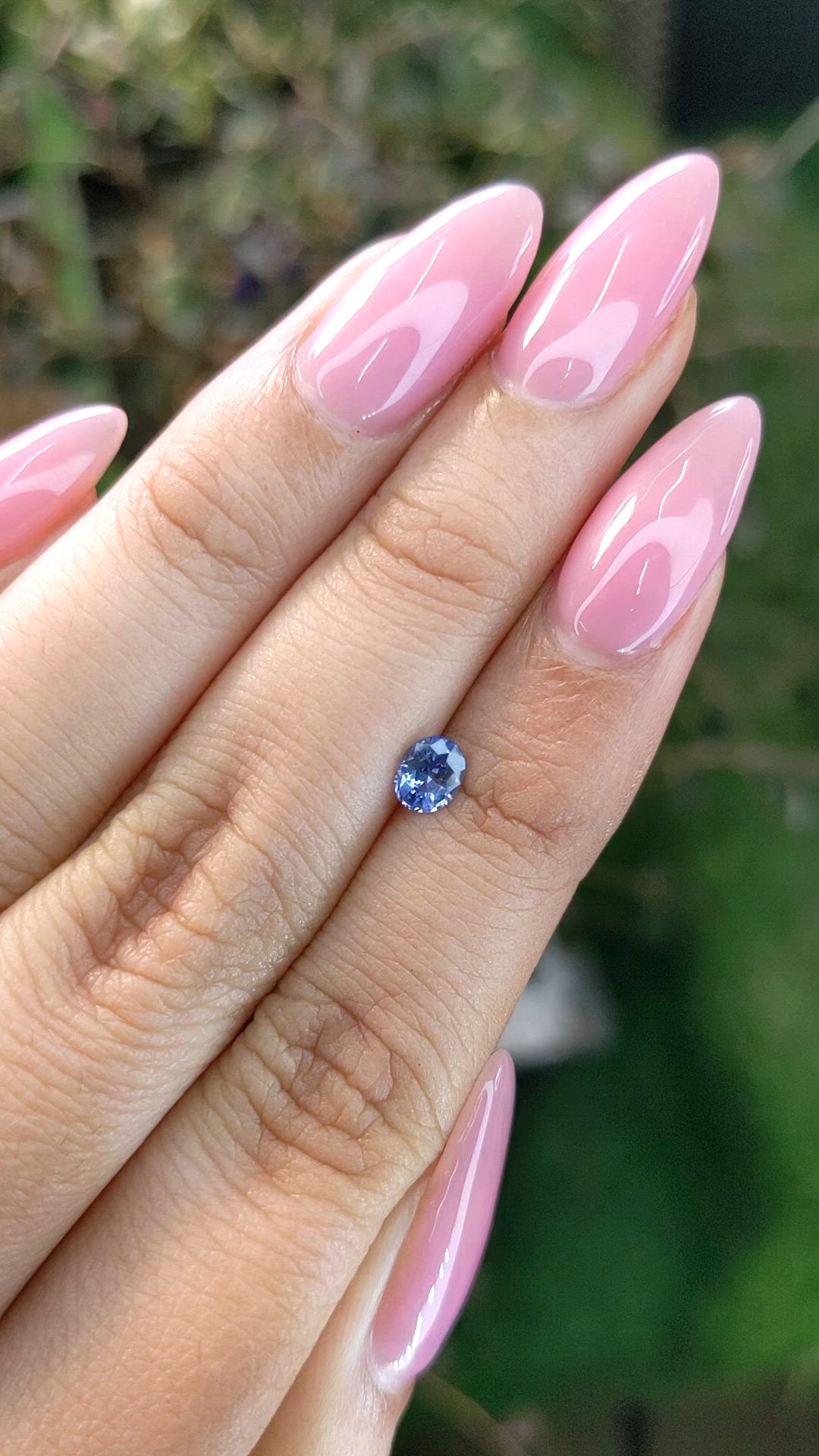 0.44 Ct. Blue Sapphire from Ceylon (Sri Lanka) Size Video