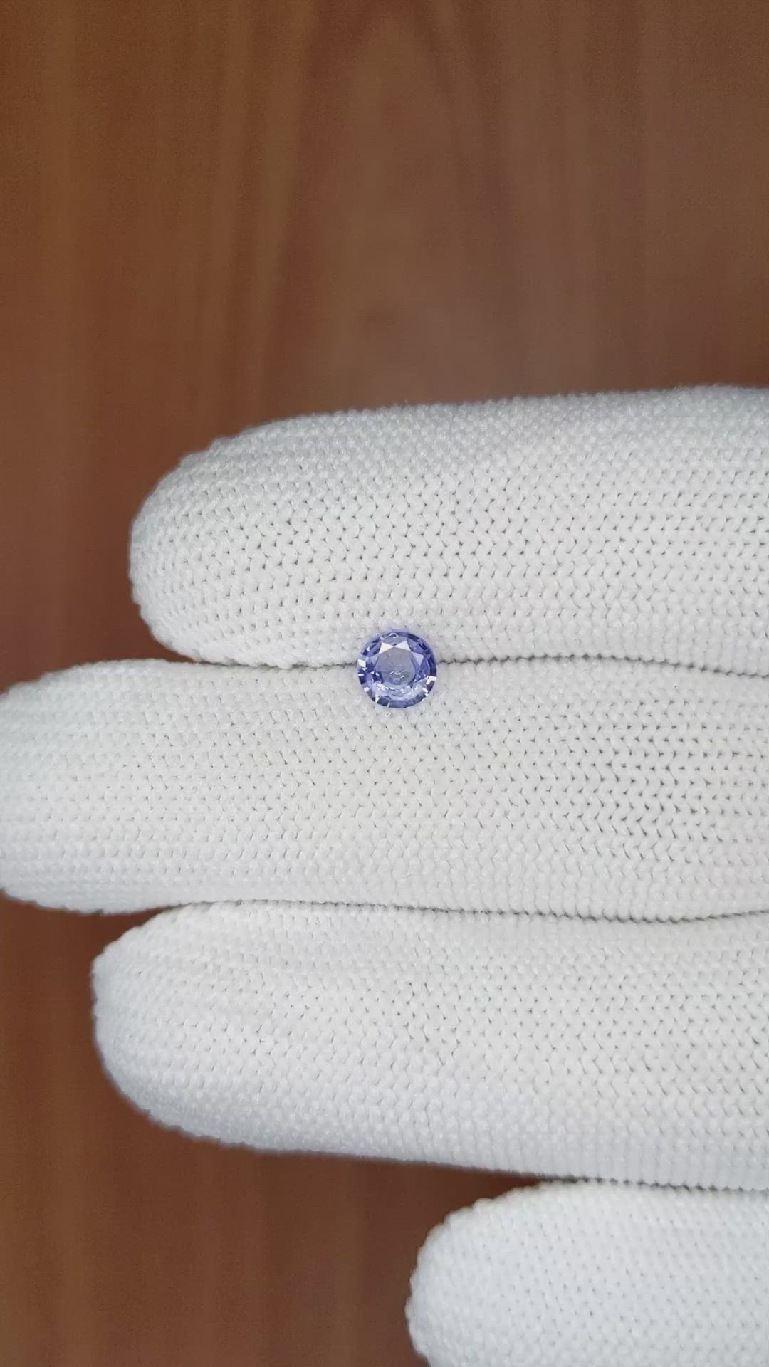 0.47 Ct. Blue Sapphire from Ceylon (Sri Lanka) Size Video