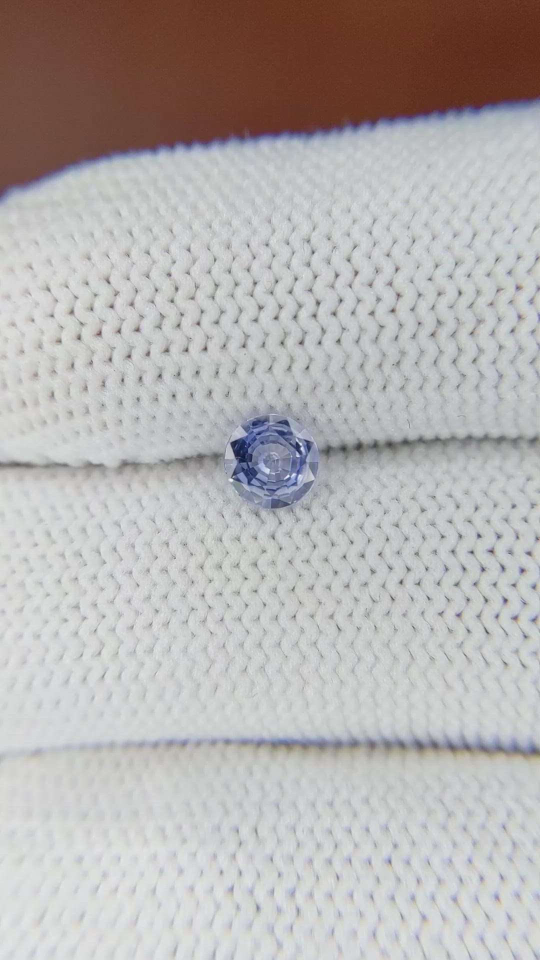 0.47 Ct. Blue Sapphire from Ceylon (Sri Lanka) Size Video