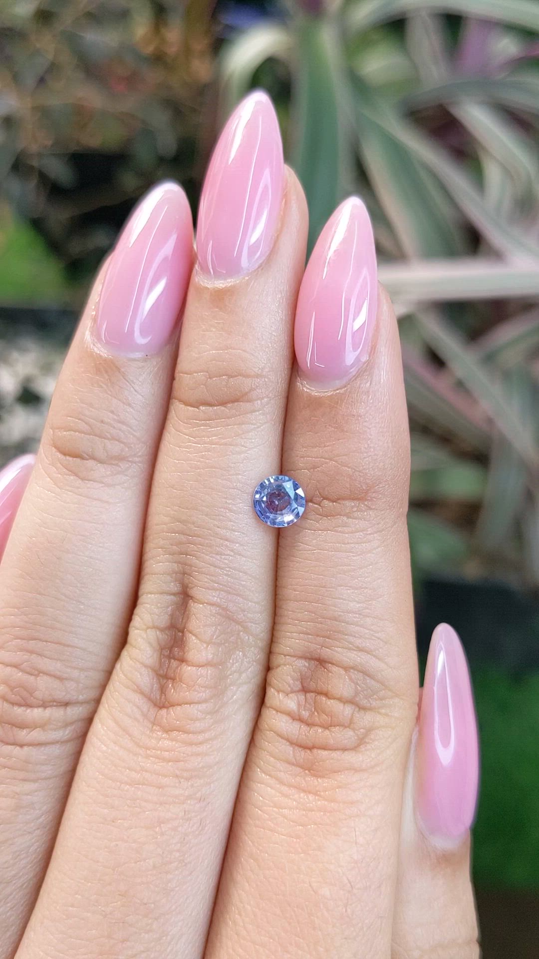 0.47 Ct. Blue Sapphire from Ceylon (Sri Lanka) Size Video