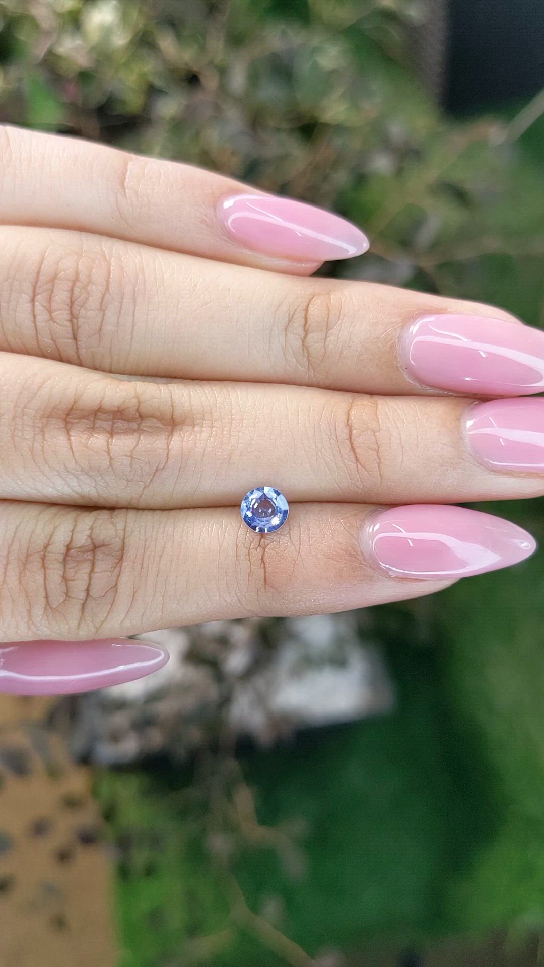 0.47 Ct. Blue Sapphire from Ceylon (Sri Lanka) Size Video
