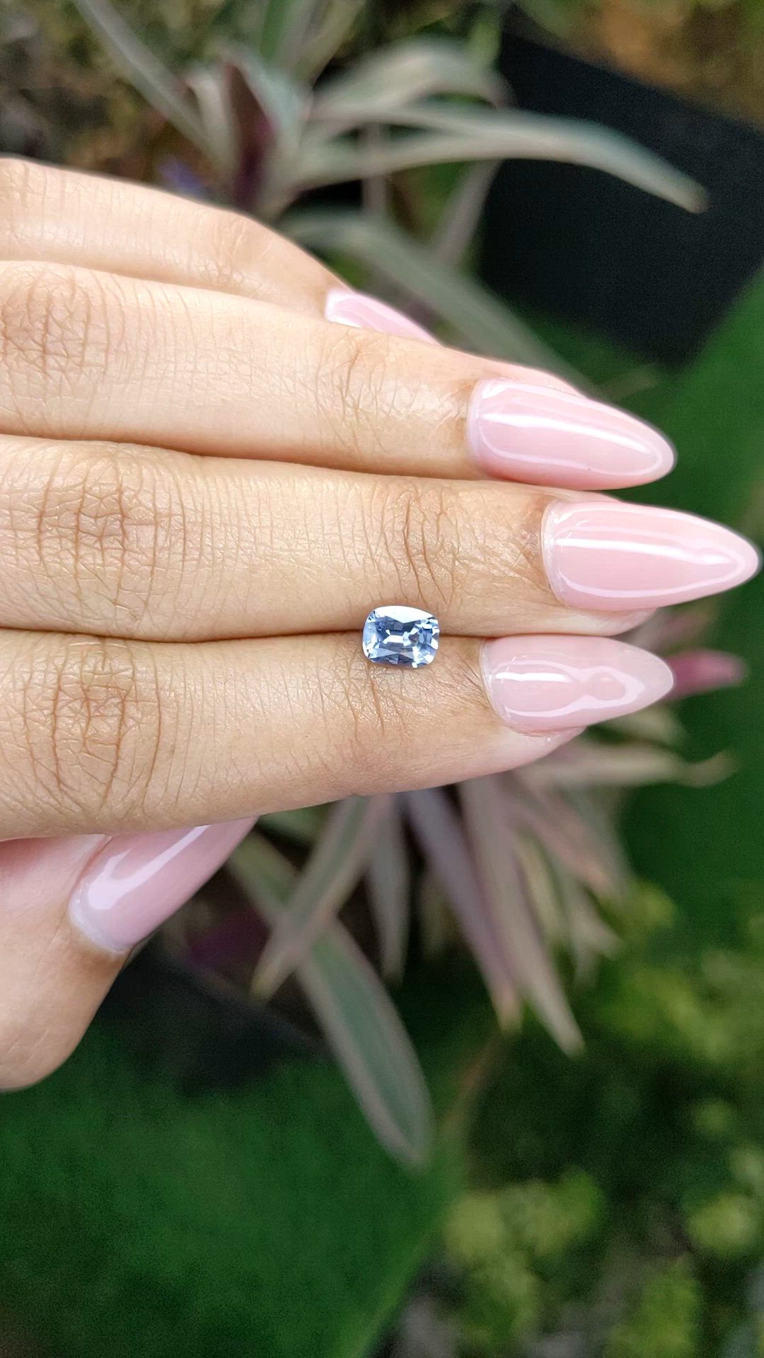 0.88 Ct. Blue Sapphire from Ceylon (Sri Lanka) Size Video