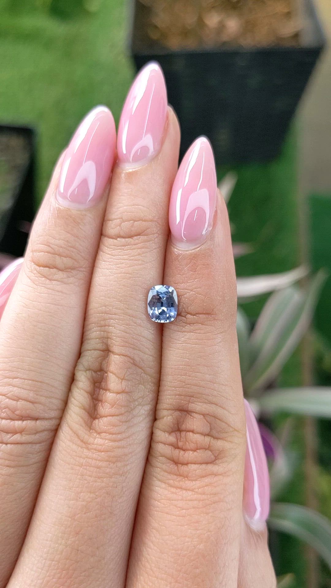0.88 Ct. Blue Sapphire from Ceylon (Sri Lanka) Size Video