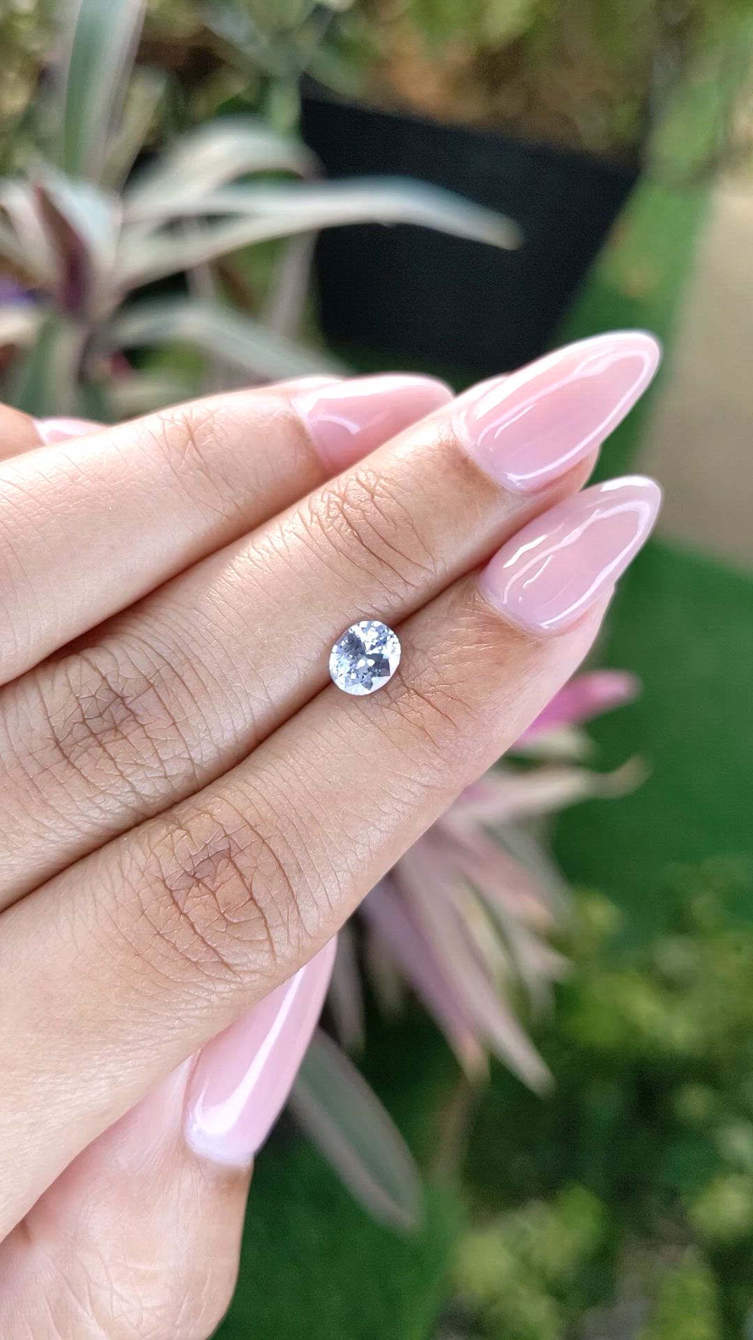 0.83 Ct. Violet Sapphire from Ceylon (Sri Lanka) Size Video