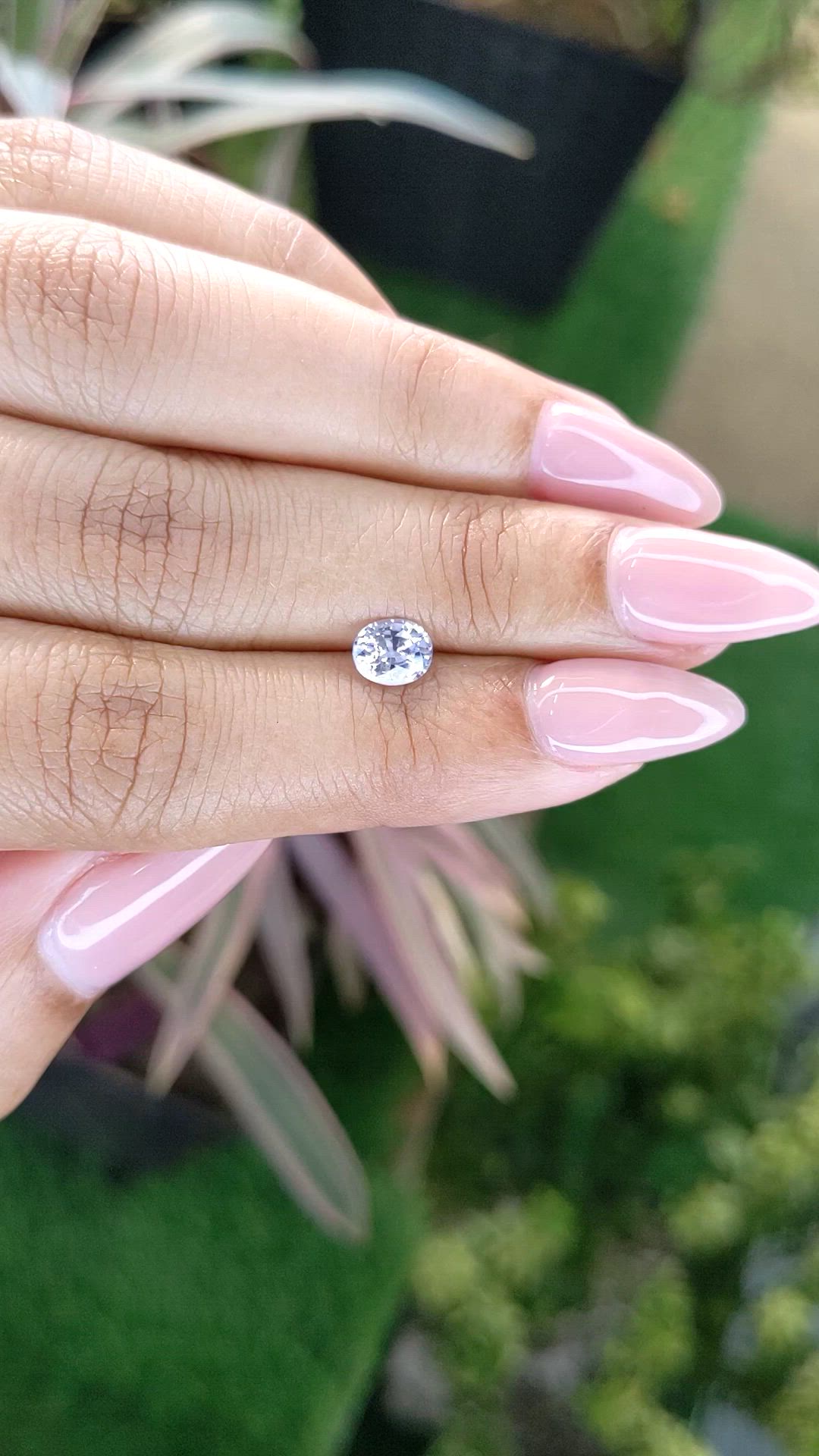 0.83 Ct. Violet Sapphire from Ceylon (Sri Lanka) Size Video