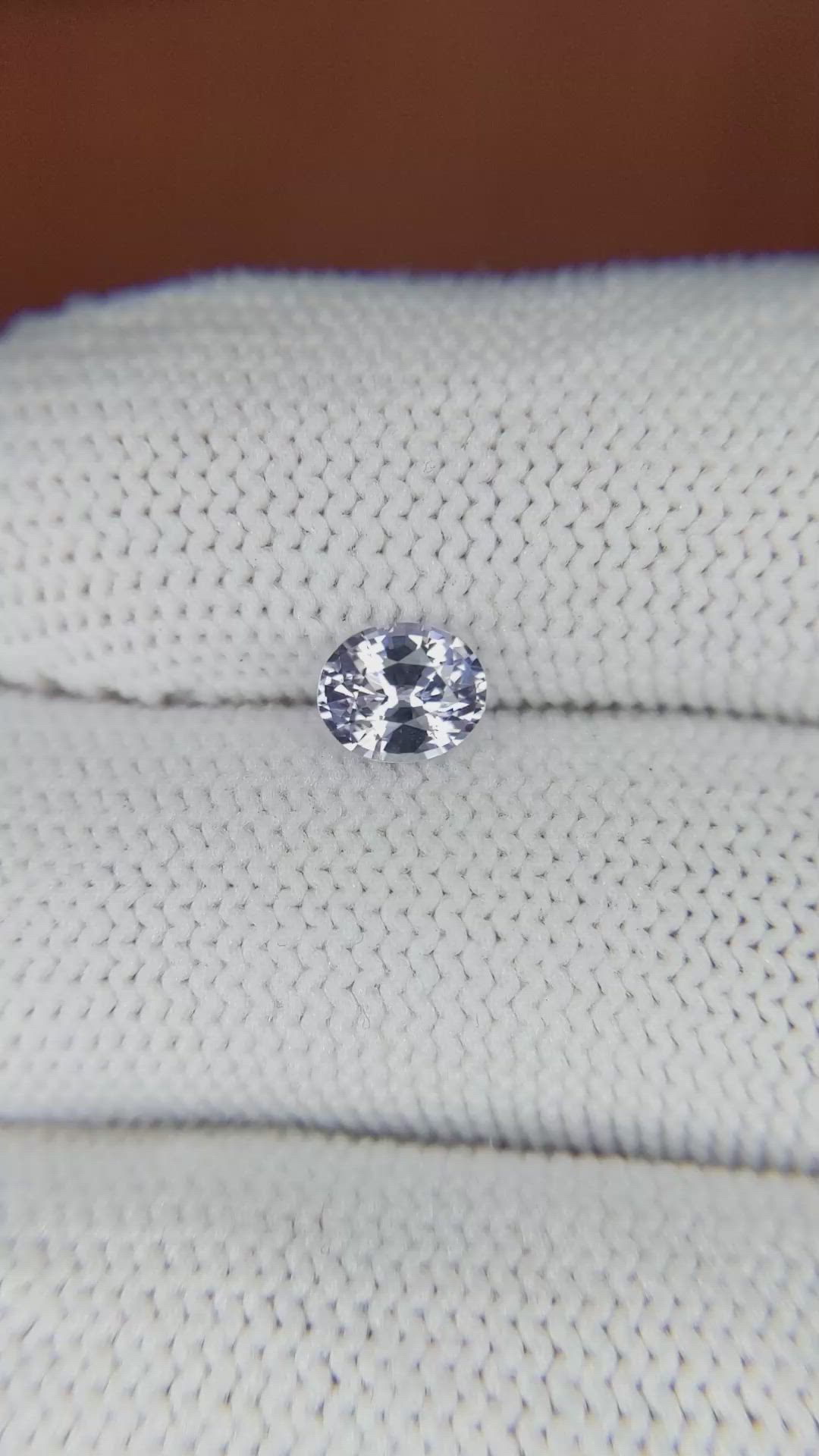0.83 Ct. Violet Sapphire from Ceylon (Sri Lanka) Size Video
