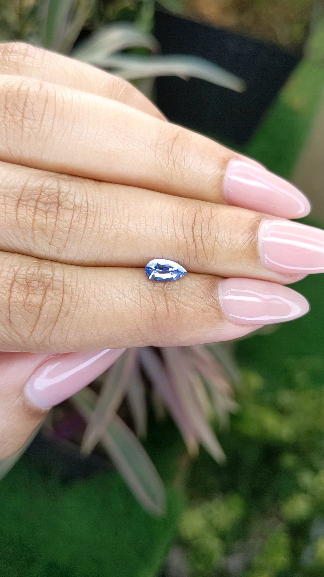 0.50 Ct. Blue Sapphire from Ceylon (Sri Lanka) Size Video