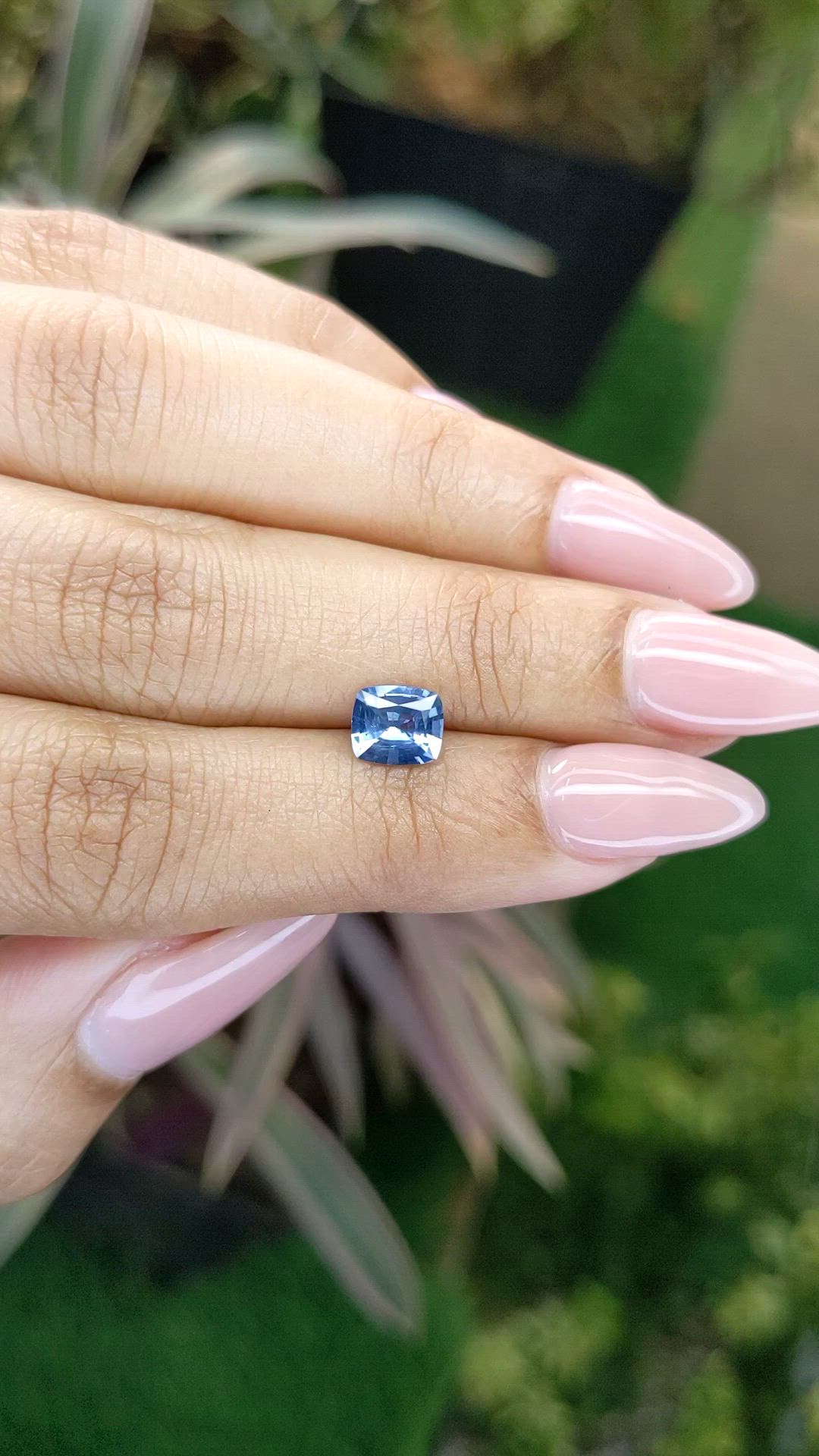 0.99 Ct. Blue Sapphire from Ceylon (Sri Lanka) Size Video