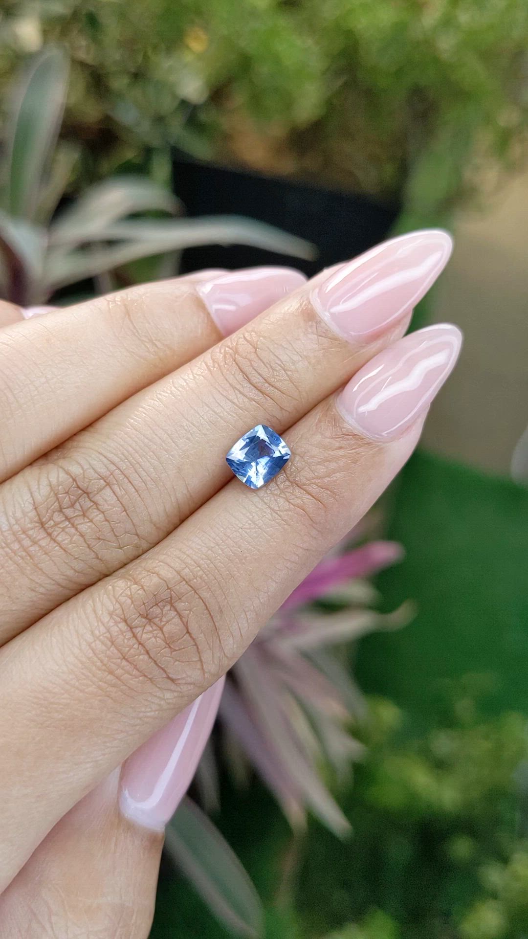 0.99 Ct. Blue Sapphire from Ceylon (Sri Lanka) Size Video