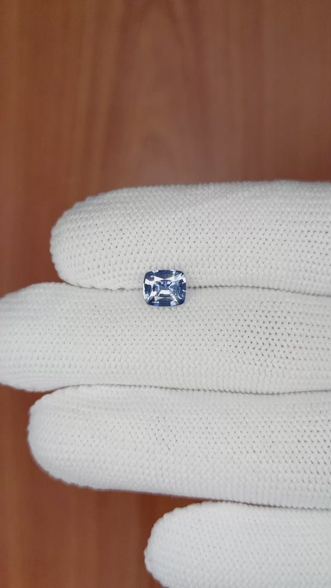 0.99 Ct. Blue Sapphire from Ceylon (Sri Lanka) Size Video