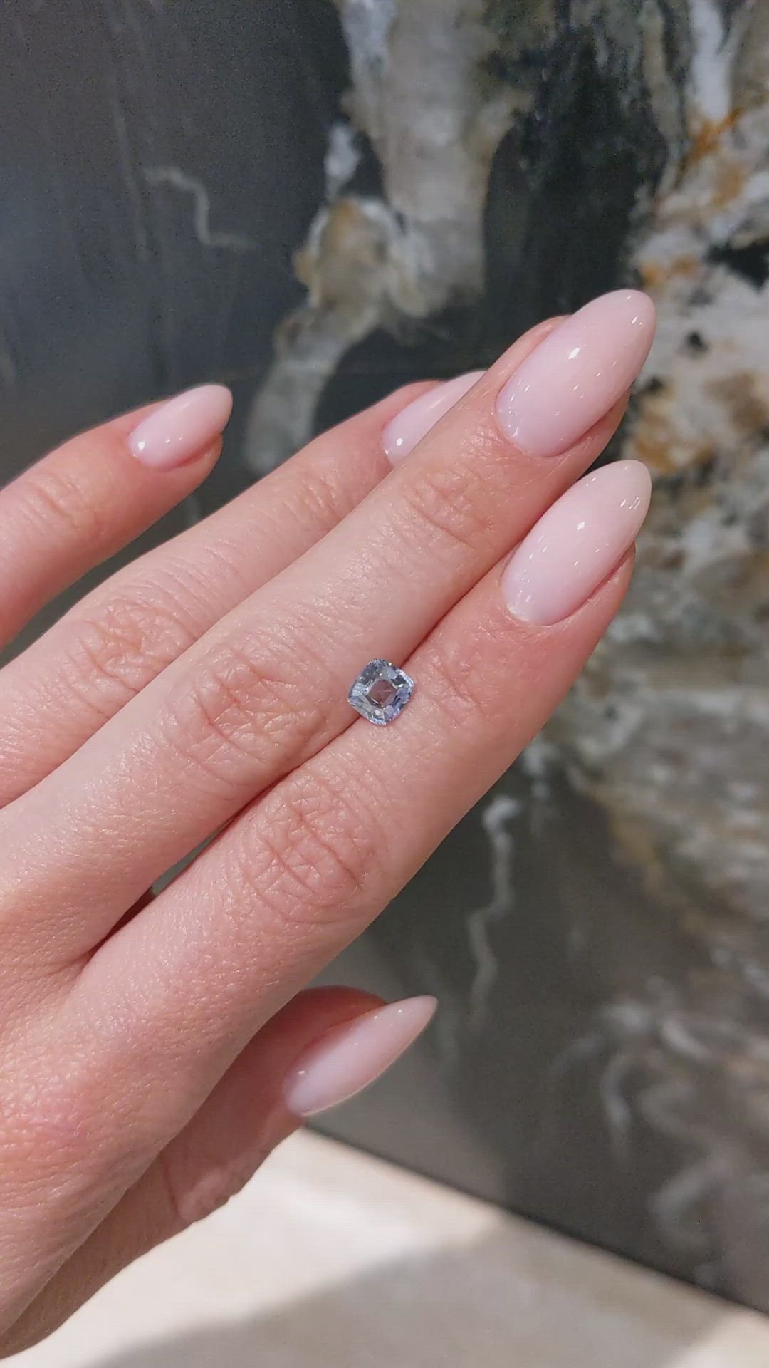 0.93 Ct. Blue Sapphire from Ceylon (Sri Lanka) Size Video