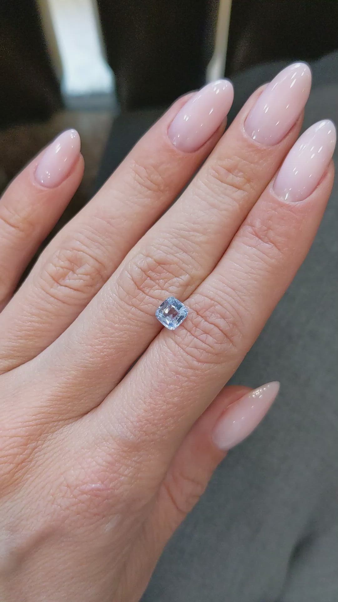 0.93 Ct. Blue Sapphire from Ceylon (Sri Lanka) Size Video
