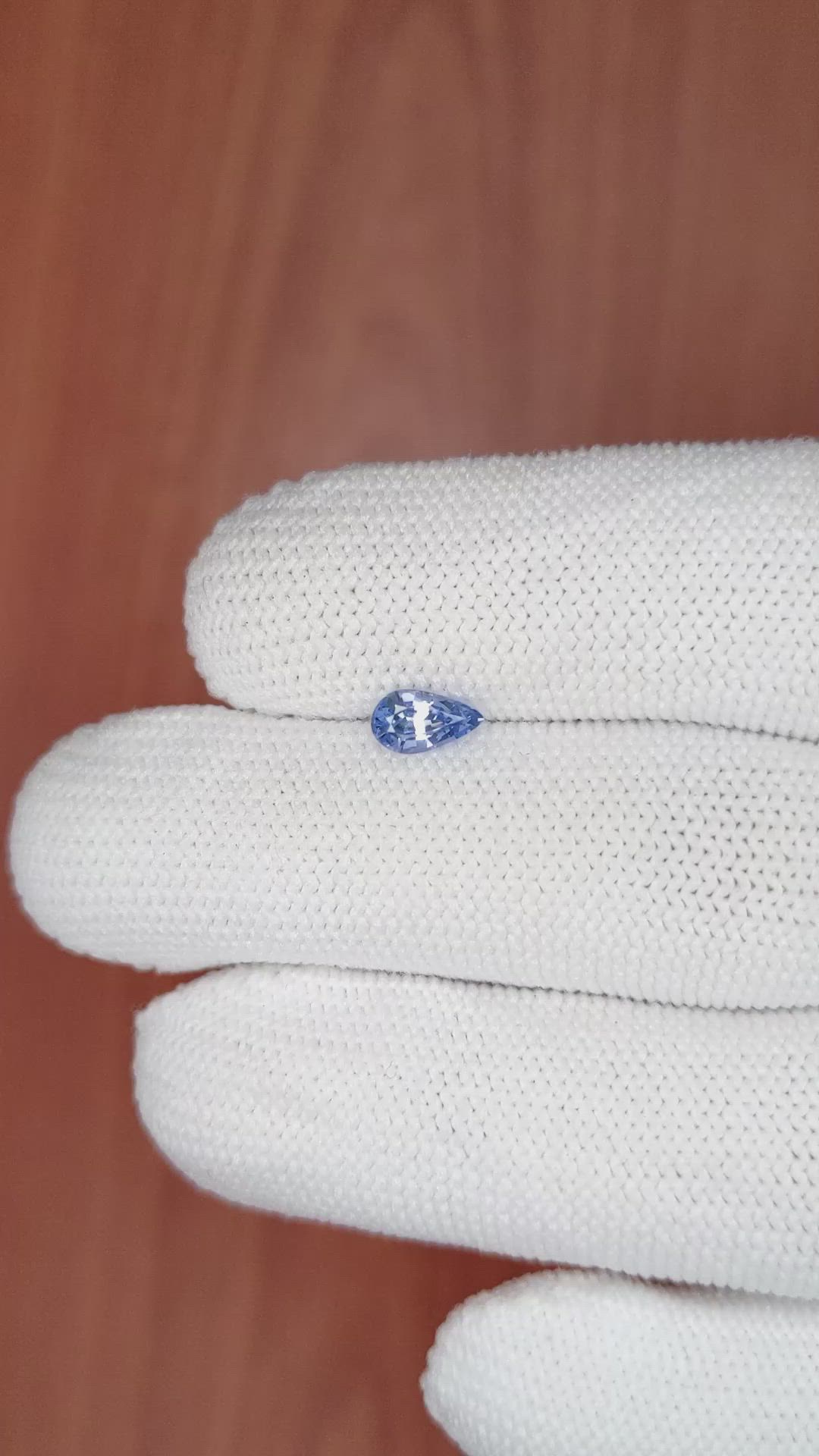 0.69 Ct. Blue Sapphire from Ceylon (Sri Lanka) Size Video