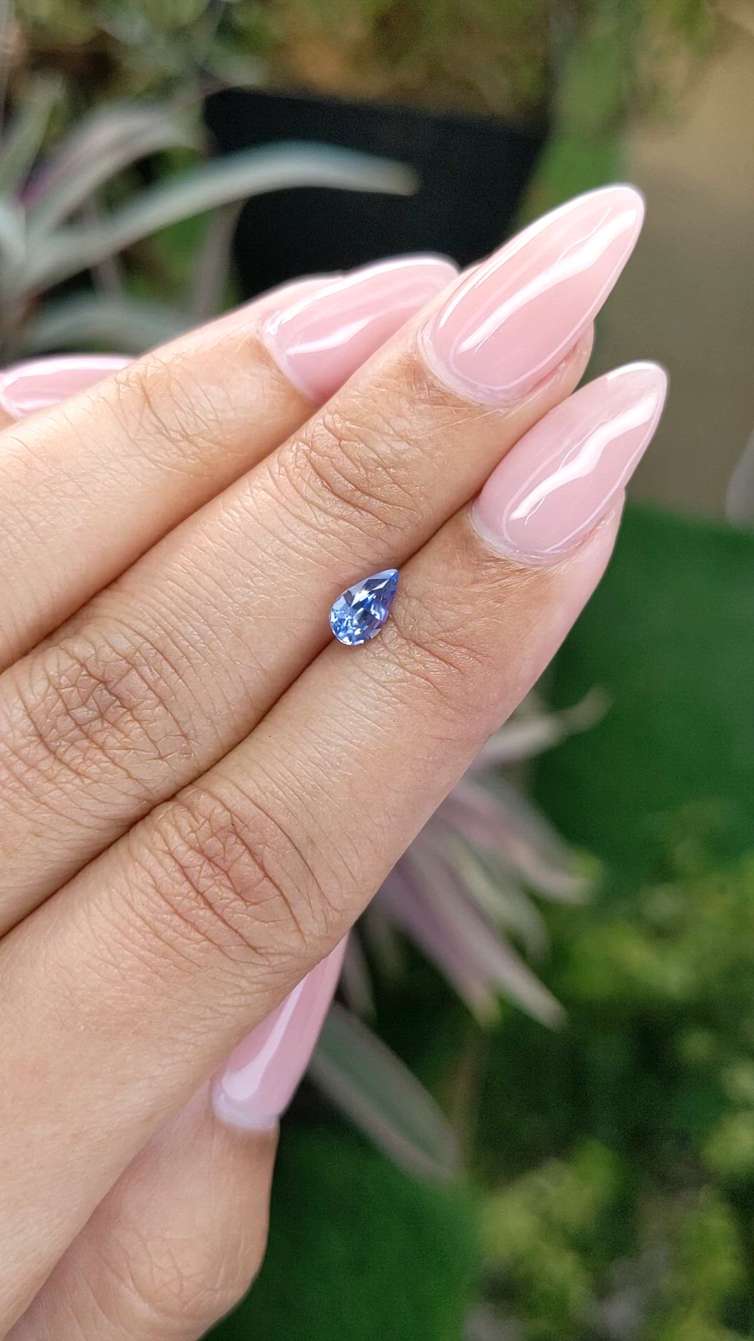 0.69 Ct. Blue Sapphire from Ceylon (Sri Lanka) Size Video