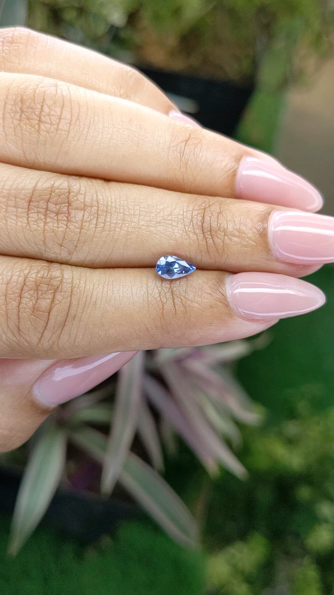 0.69 Ct. Blue Sapphire from Ceylon (Sri Lanka) Size Video