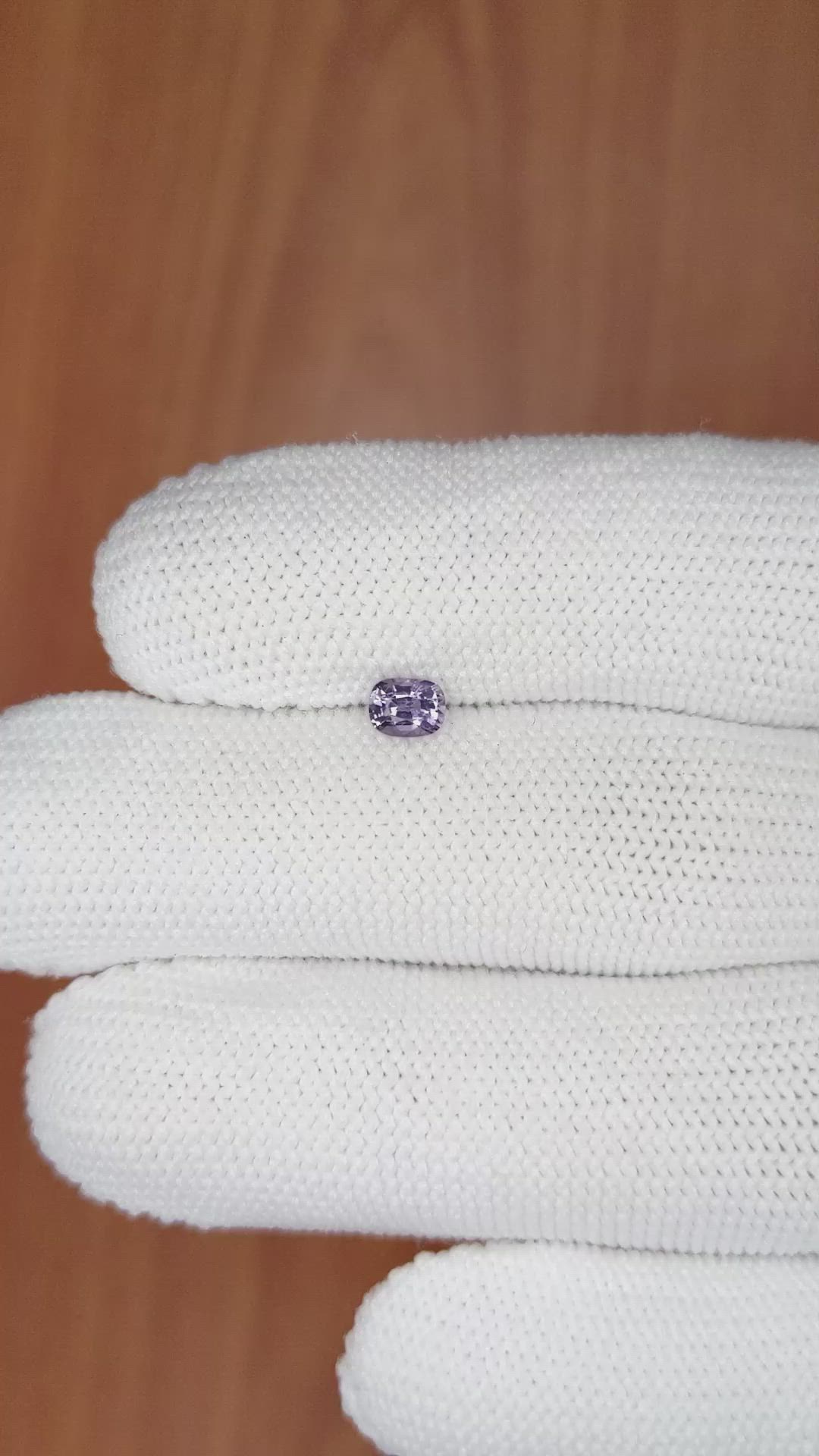 0.39 Ct. Purple Sapphire from Ceylon (Sri Lanka) Size Video