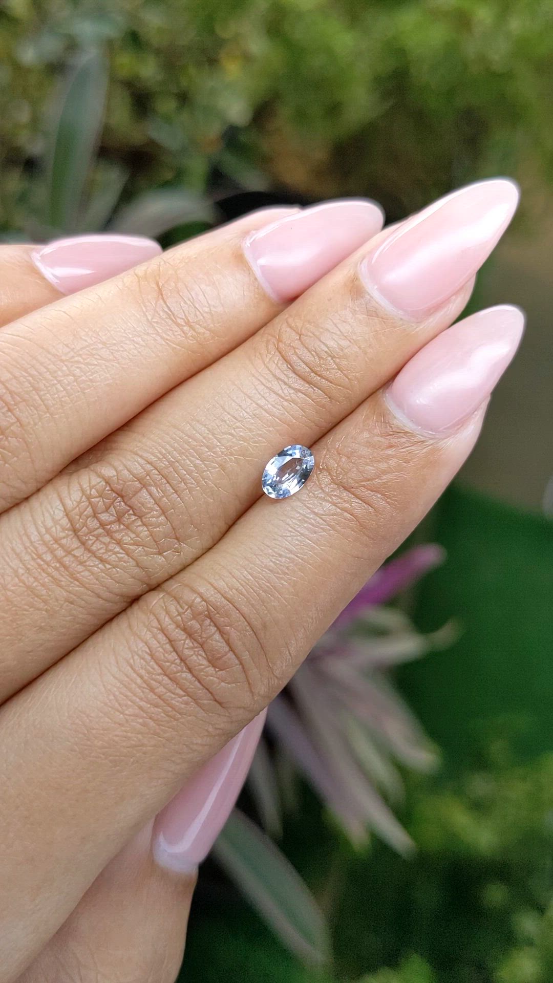 0.54 Ct. Blue Sapphire from Ceylon (Sri Lanka) Size Video