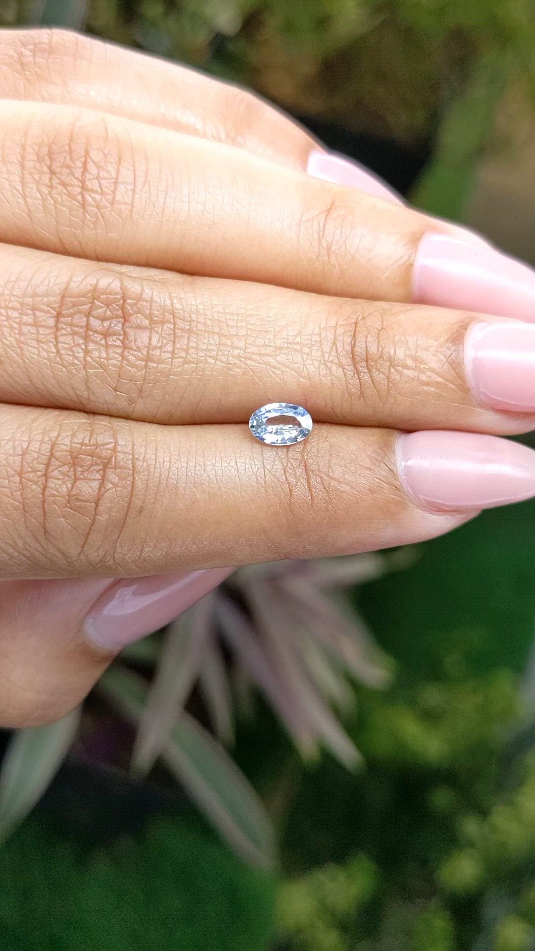 0.54 Ct. Blue Sapphire from Ceylon (Sri Lanka) Size Video