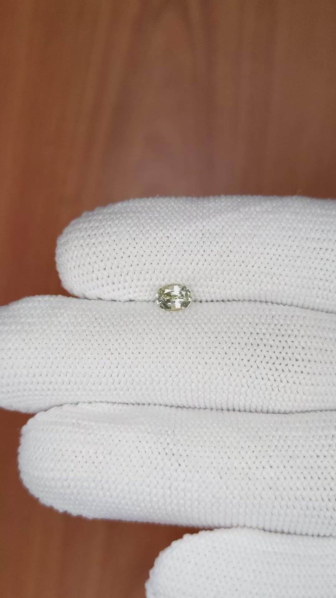 0.55 Ct. Yellow Sapphire from Ceylon (Sri Lanka) Size Video