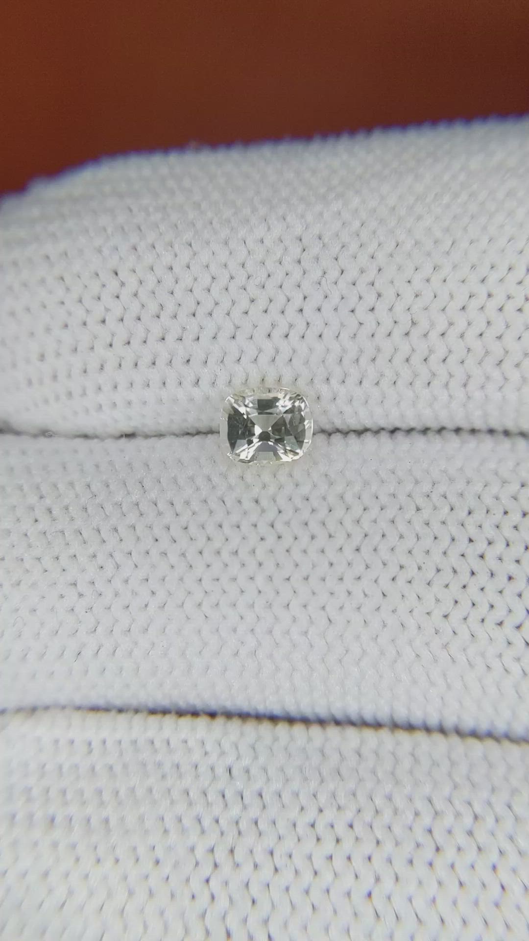 0.66 Ct. Yellow Sapphire from Ceylon (Sri Lanka) Size Video