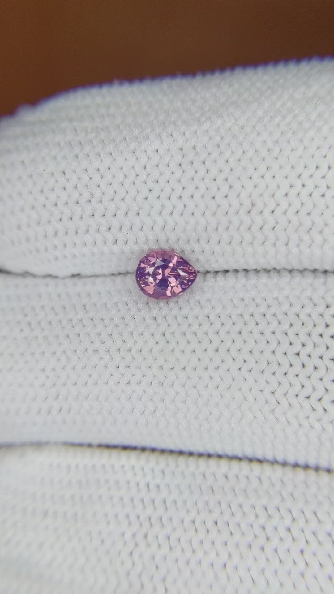 0.52 Ct. Pinkish Purple Sapphire from Ceylon (Sri Lanka) Size Video