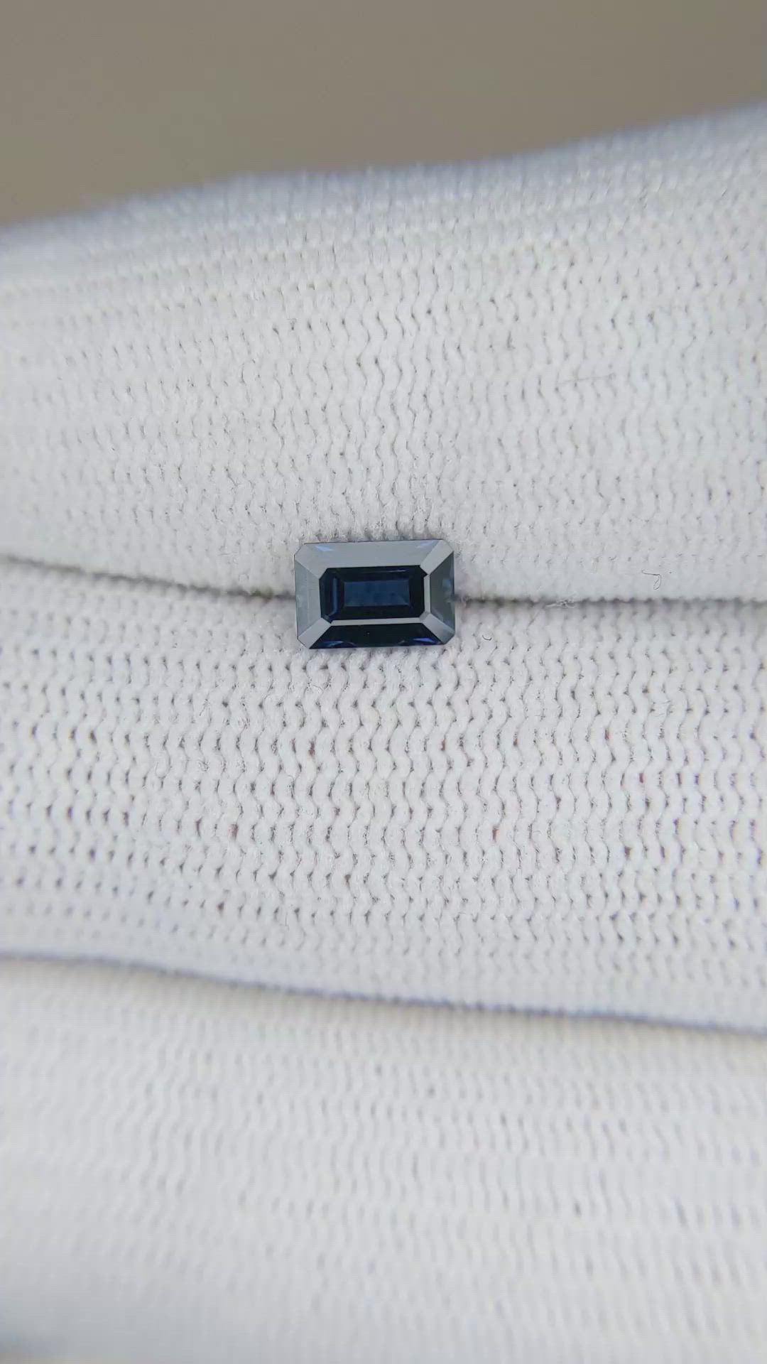 0.73 Ct. Blue Sapphire from Ceylon (Sri Lanka) Size Video