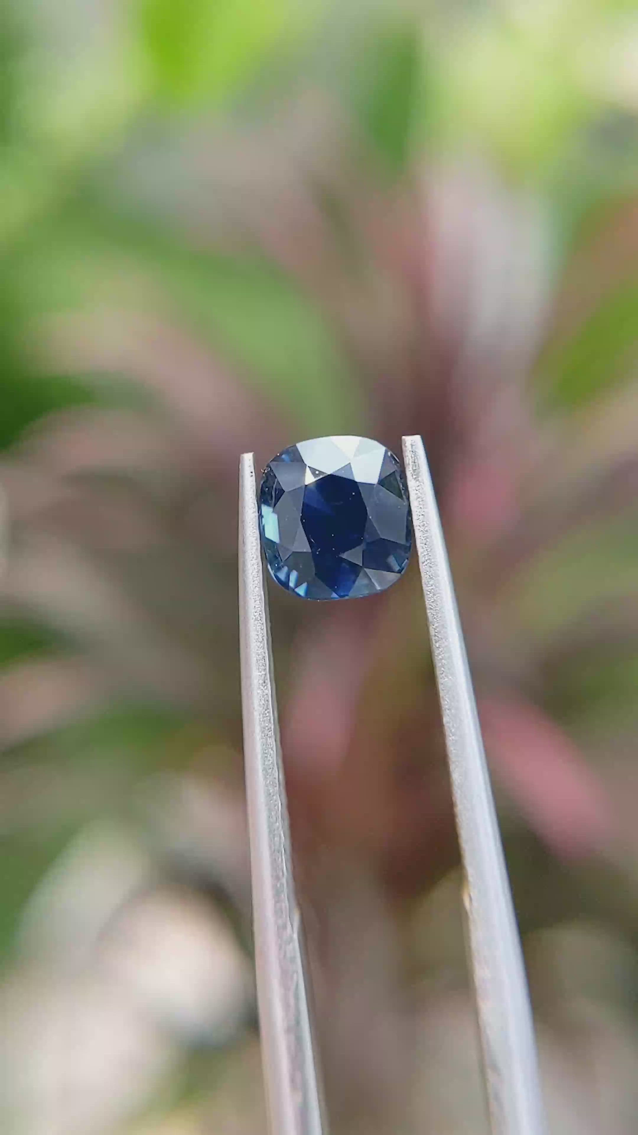 1.56 Ct. Greenish Blue Sapphire from Madagascar Size Video