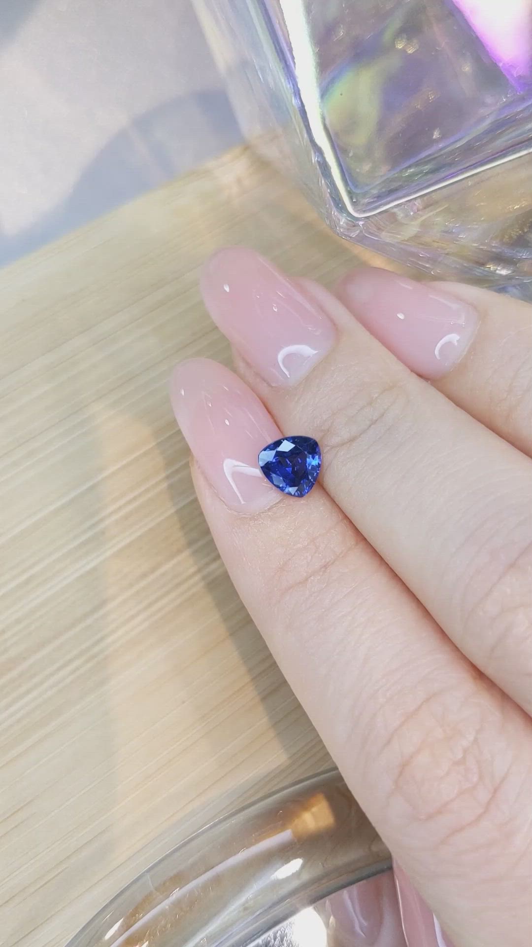 1.18 Ct. Blue Sapphire from Ceylon (Sri Lanka) Size Video