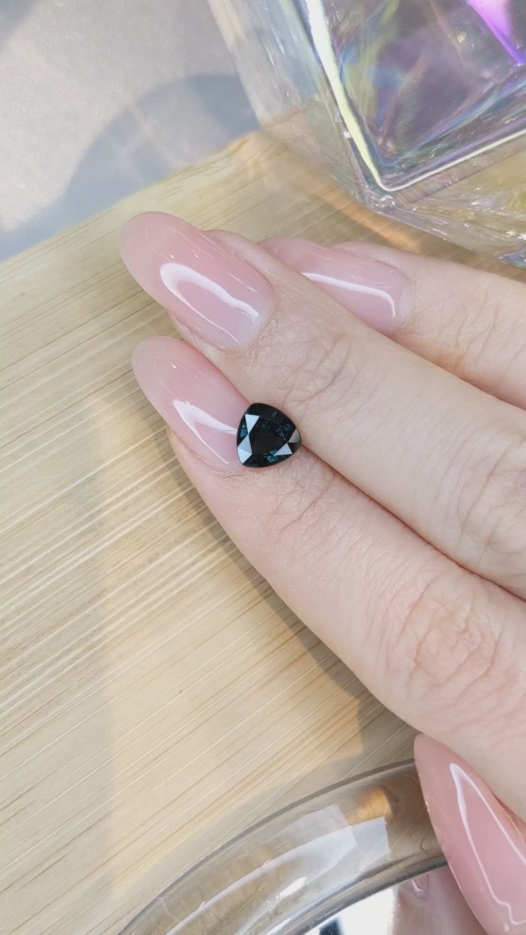 1.76 Ct. Bluish Green Sapphire from Ceylon (Sri Lanka) Size Video
