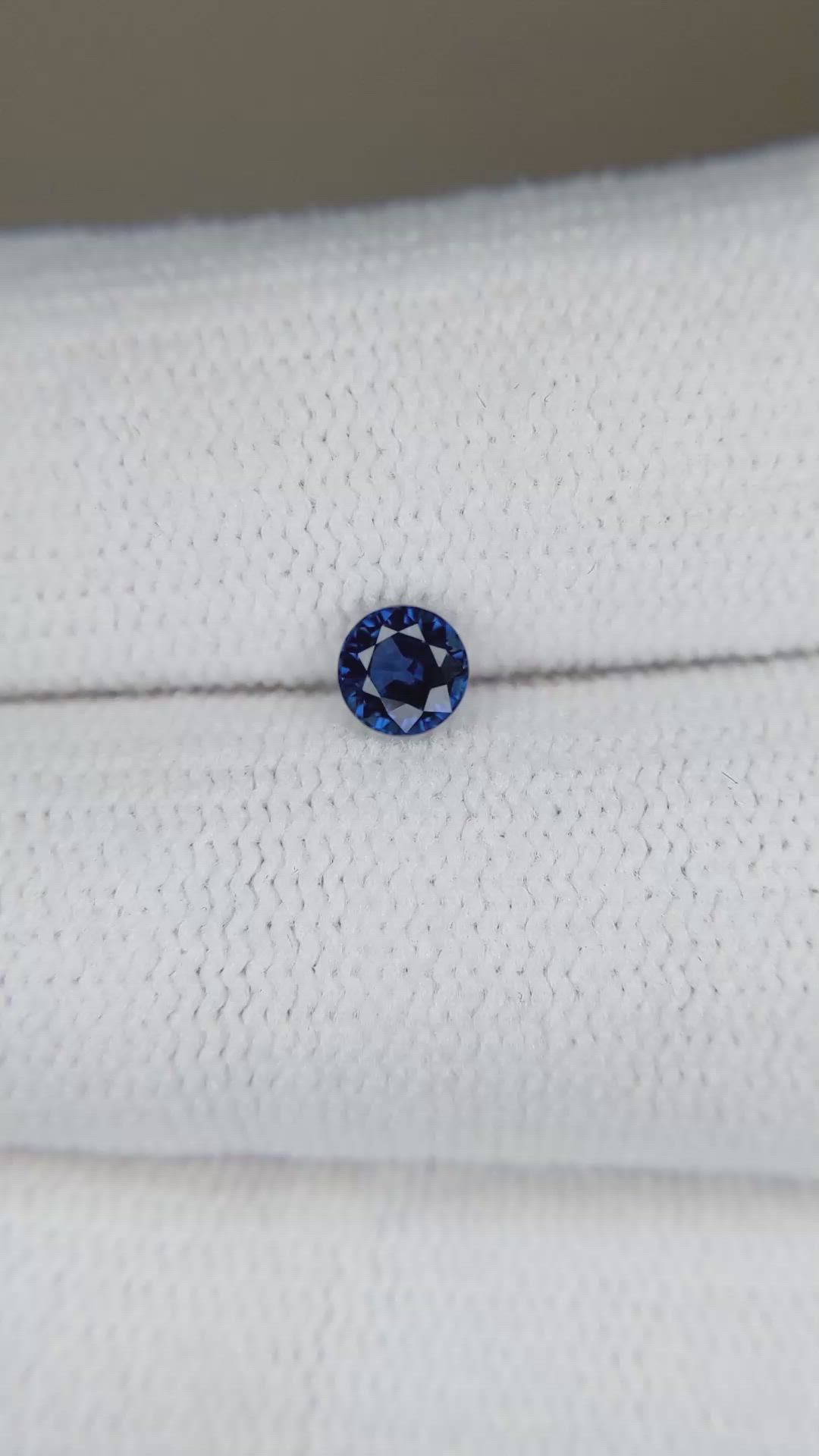 0.34 Ct. Blue Sapphire from Ceylon (Sri Lanka) Size Video