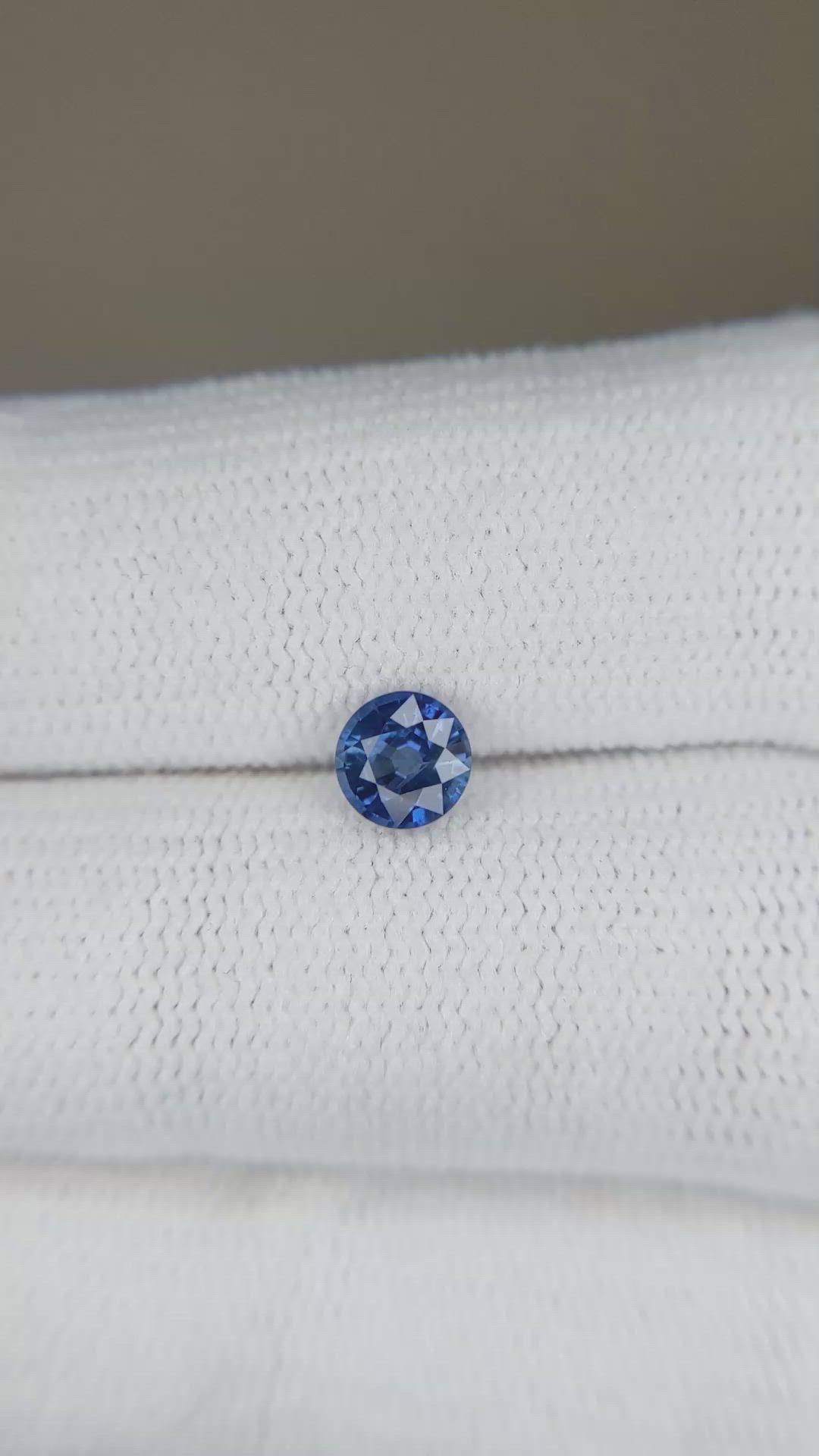 0.59 Ct. Blue Sapphire from Ceylon (Sri Lanka) Size Video