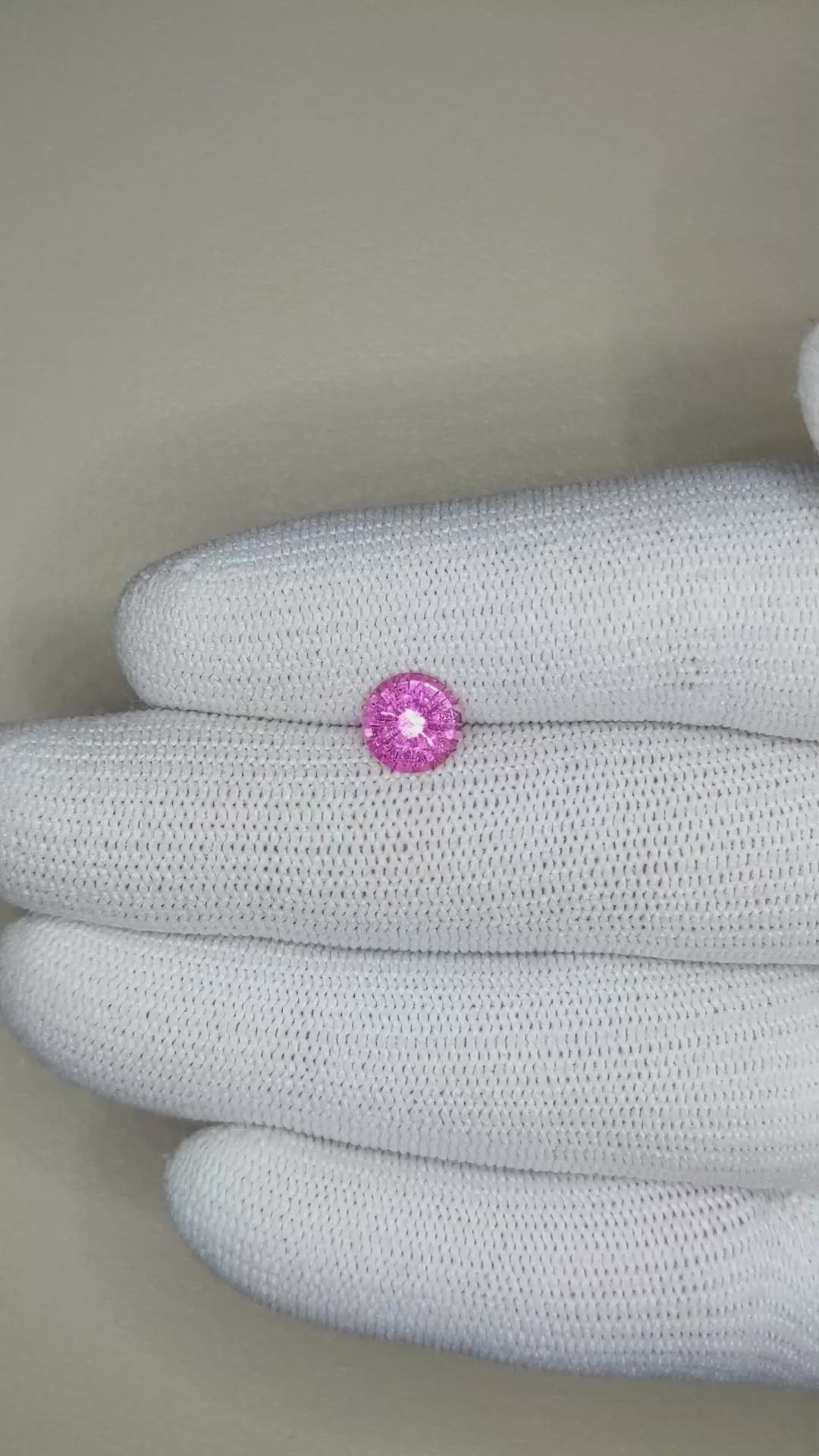 1.61 Ct. Pink Sapphire from Ceylon (Sri Lanka) Size Video