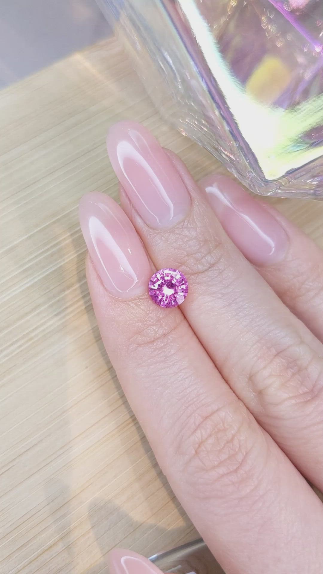 1.61 Ct. Pink Sapphire from Ceylon (Sri Lanka) Size Video