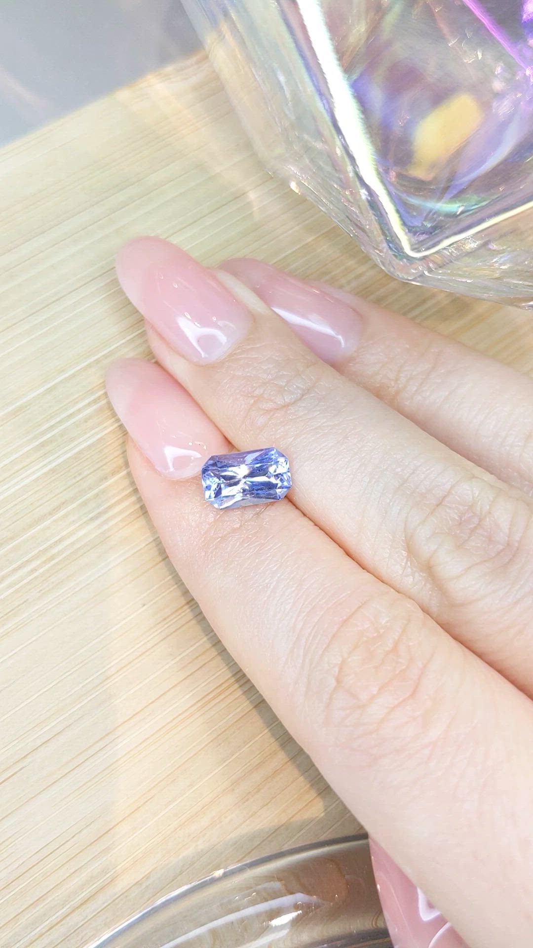 2.51 Ct. Blue Sapphire from Ceylon (Sri Lanka) Size Video