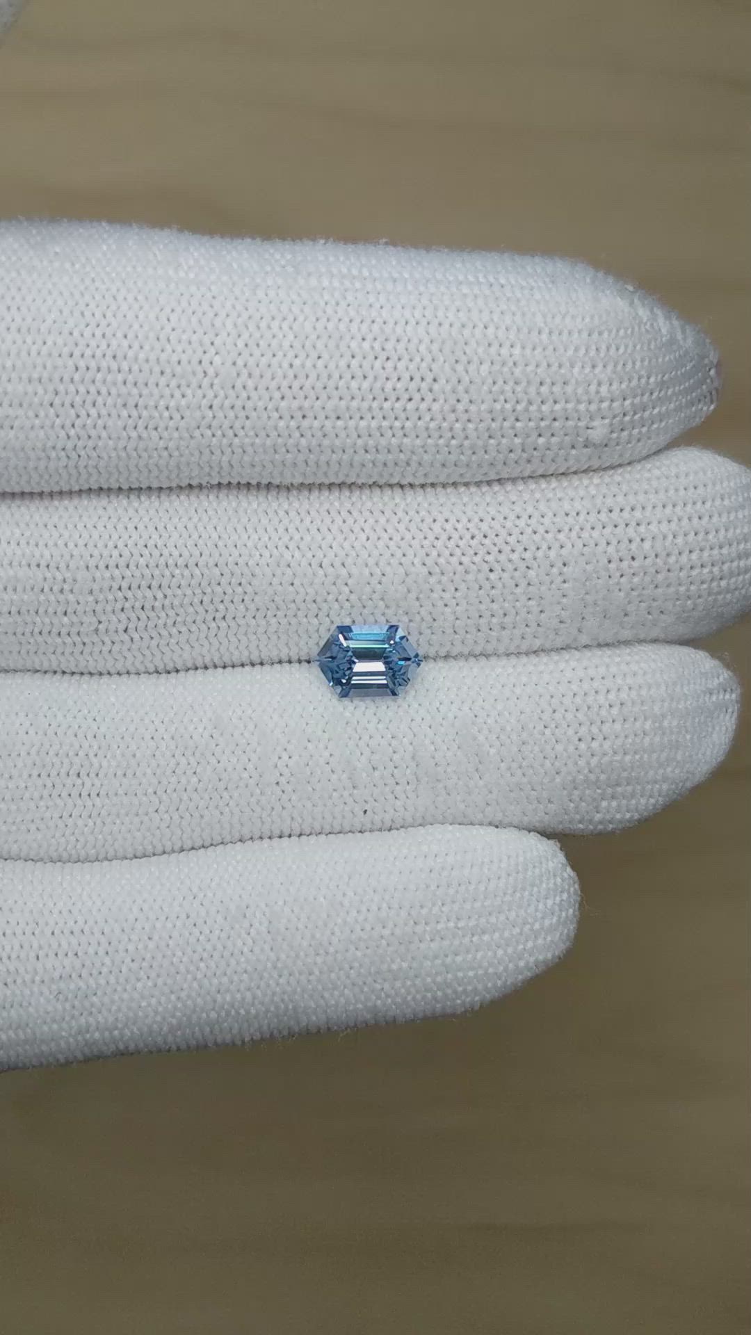 1.72 Ct. Blue Sapphire from Ceylon (Sri Lanka) Size Video