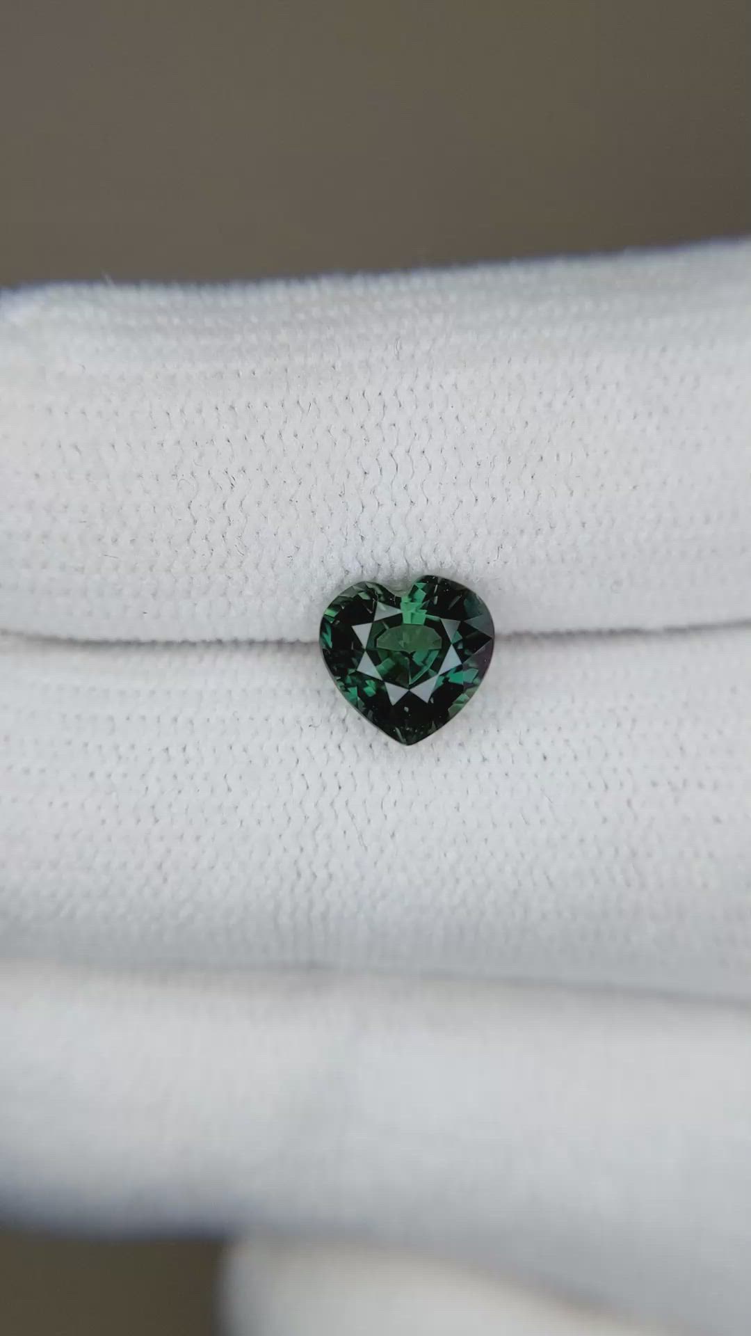 1.57 Ct. Green Sapphire from Madagascar Size Video