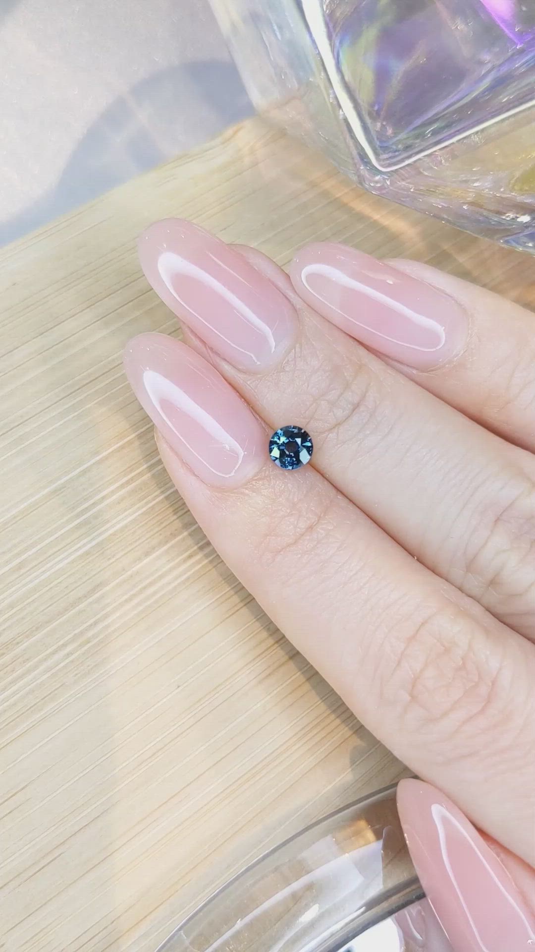 0.59 Ct. Blue Sapphire from Ceylon (Sri Lanka) Size Video