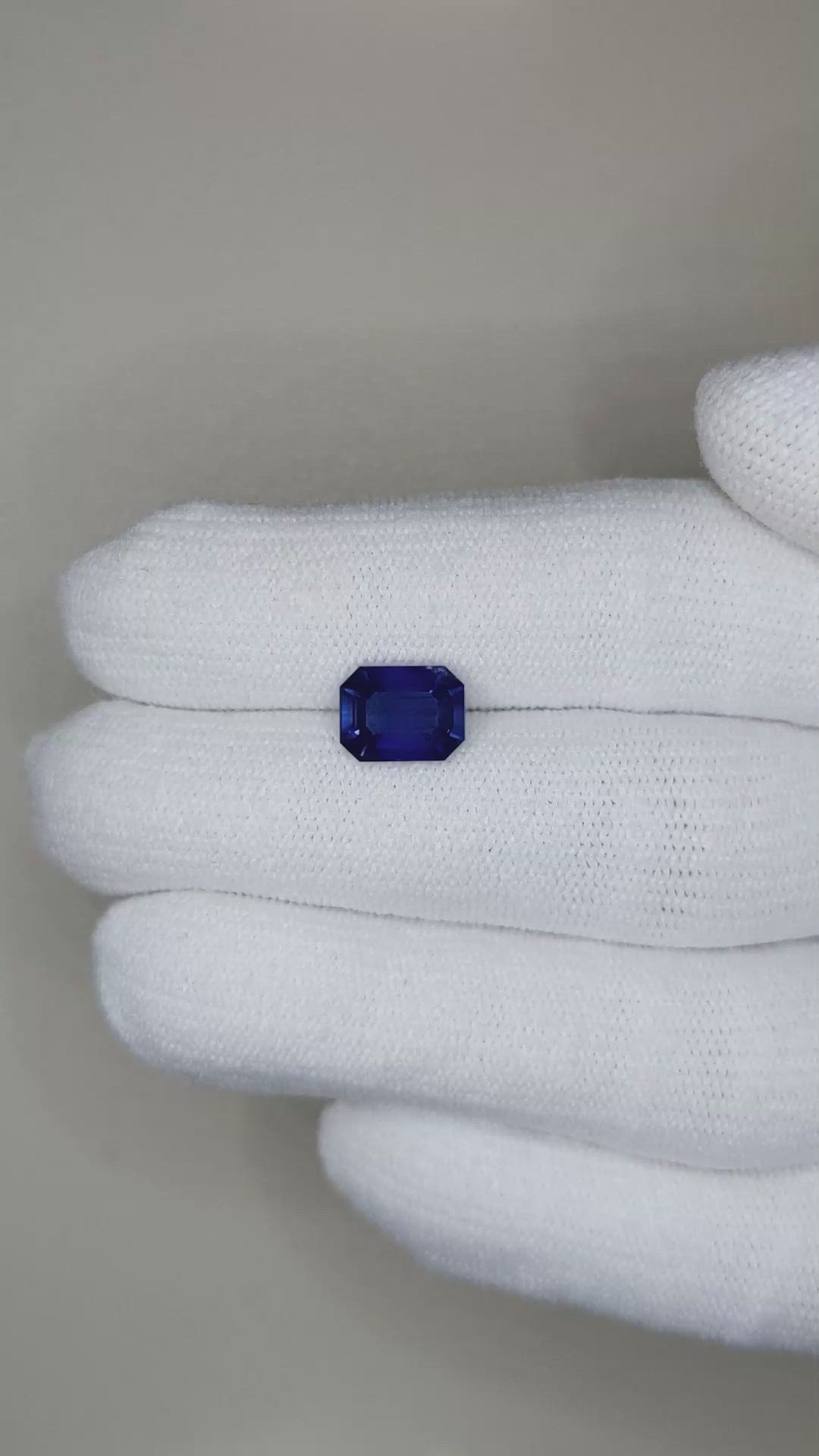 2.75 Ct. Blue Sapphire from Ceylon (Sri Lanka) Size Video