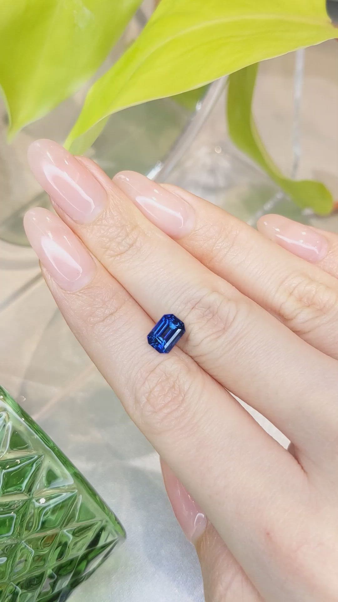 2.50 Ct. Blue Sapphire from Ceylon (Sri Lanka) Size Video