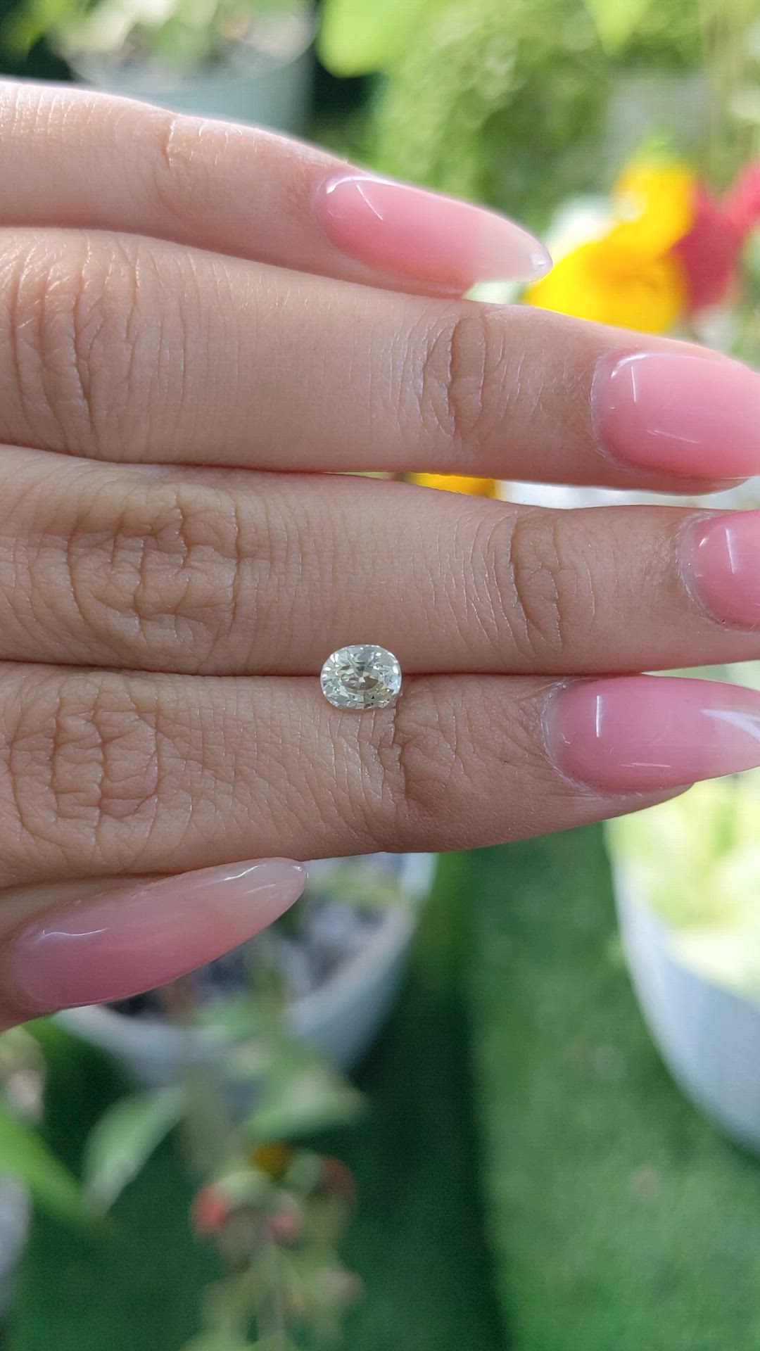 0.82 Ct. Yellow Sapphire from Ceylon (Sri Lanka) Size Video