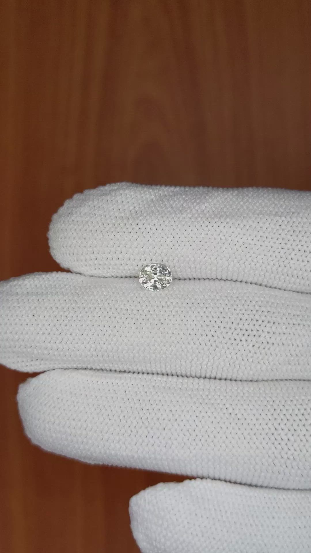 0.82 Ct. Yellow Sapphire from Ceylon (Sri Lanka) Size Video