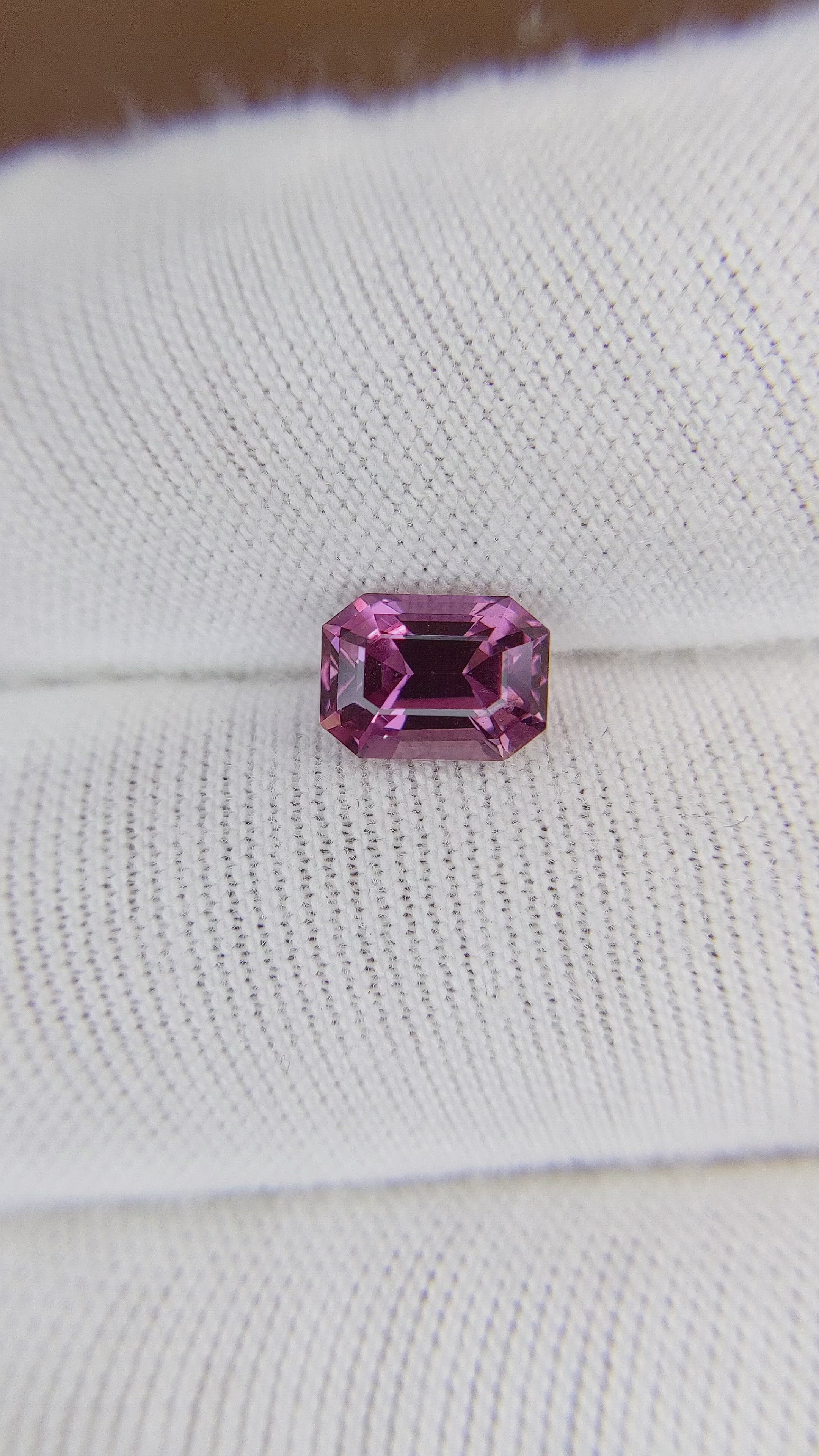 1.65 Ct. Purplish Pink Sapphire from Ceylon (Sri Lanka) Size Video