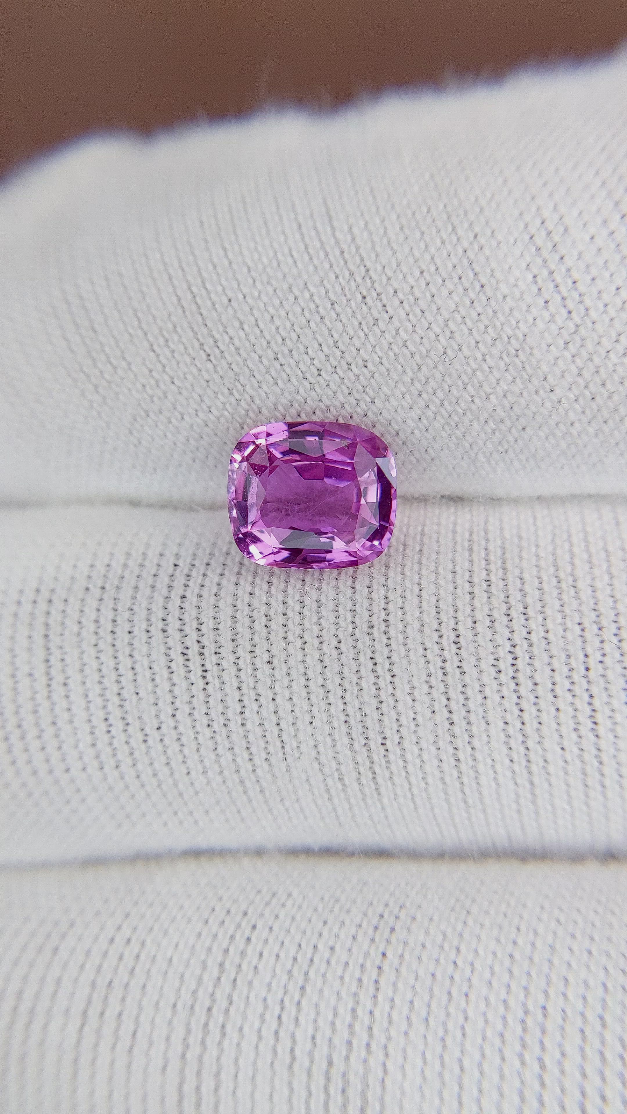 2.01 Ct. Pinkish Purple Sapphire from Ceylon (Sri Lanka) Size Video