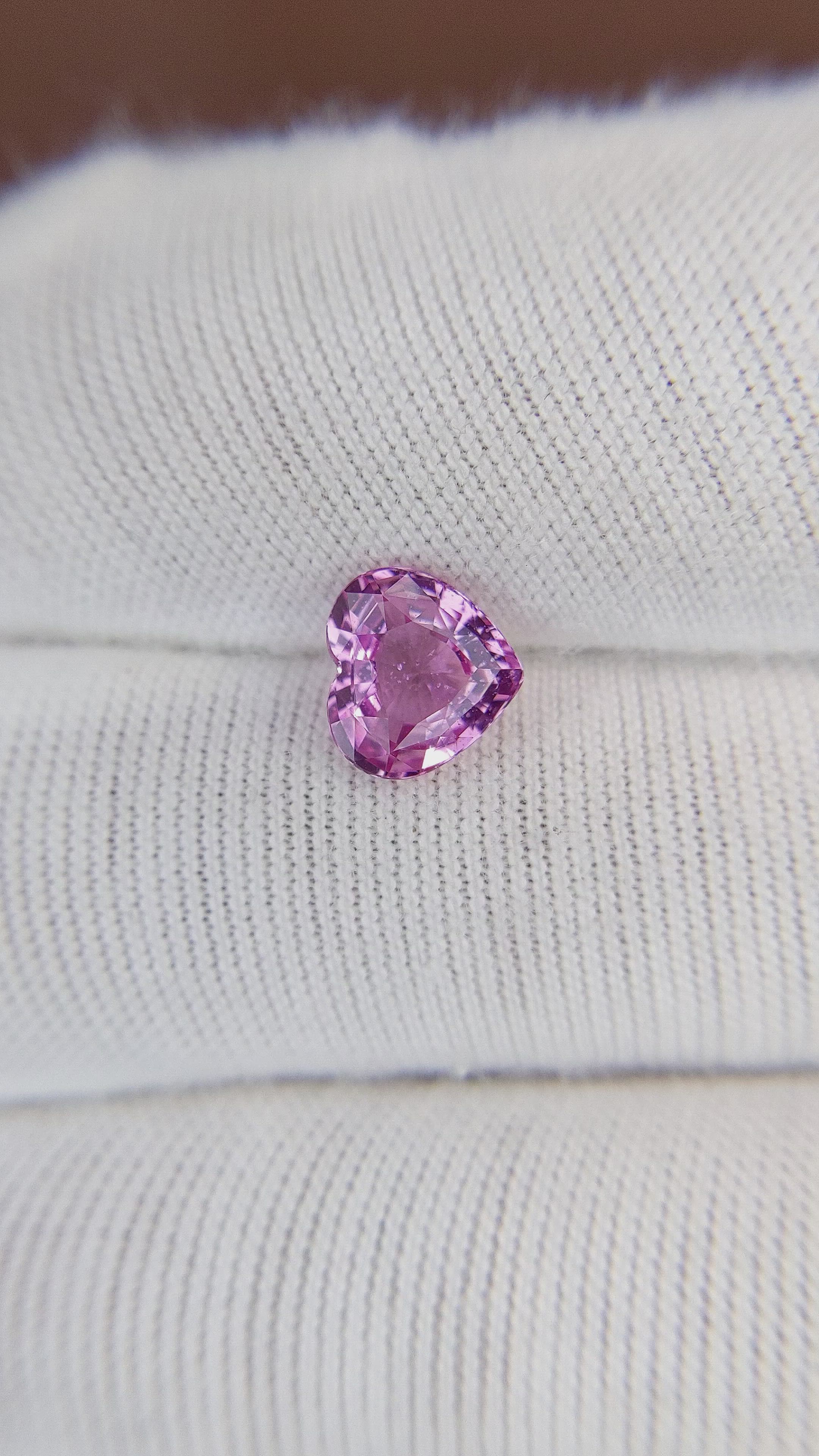 1.57 Ct. Pink Sapphire from Ceylon (Sri Lanka) Size Video
