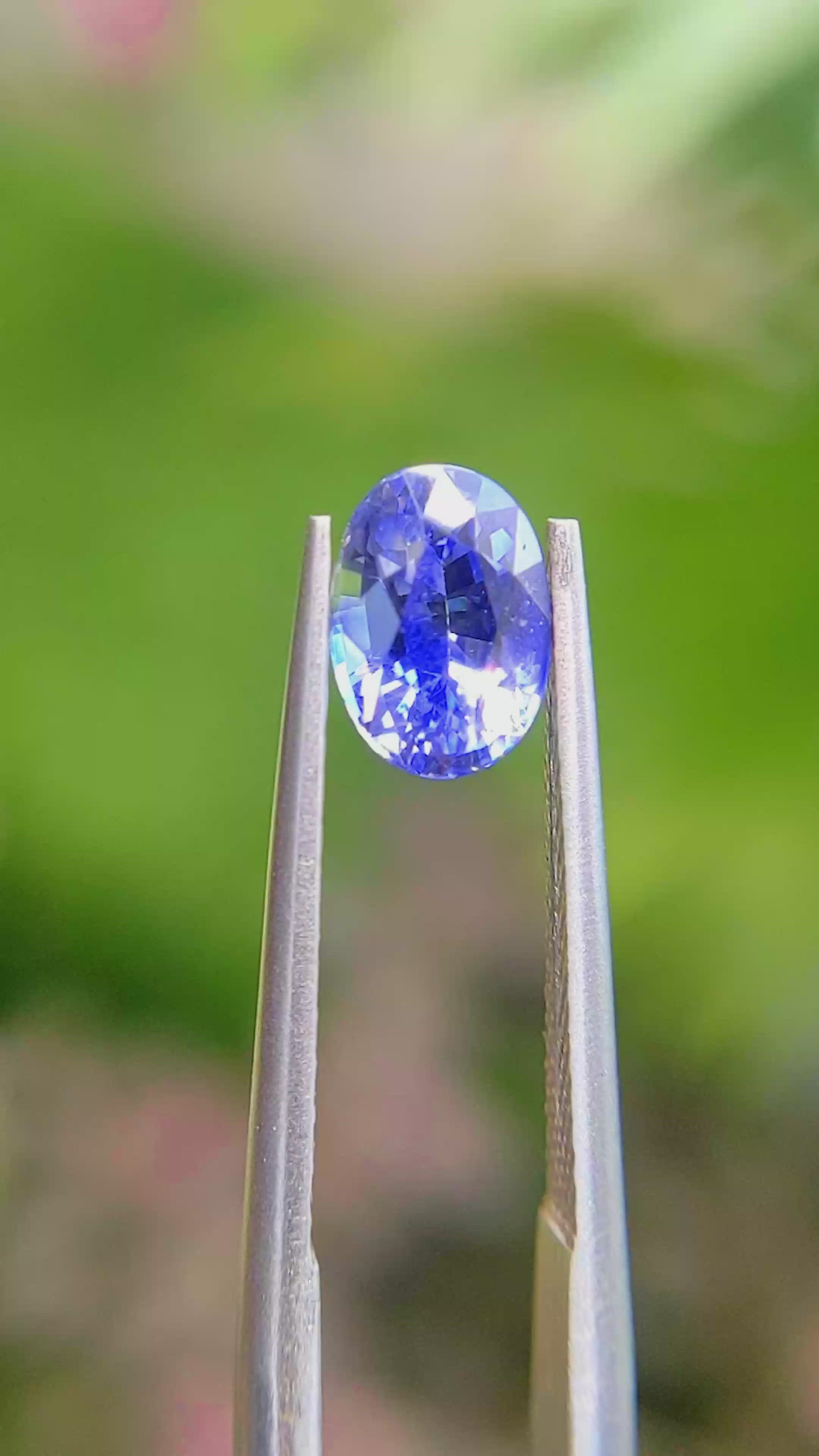 1.42 Ct. Blue Sapphire from Ceylon (Sri Lanka) Size Video