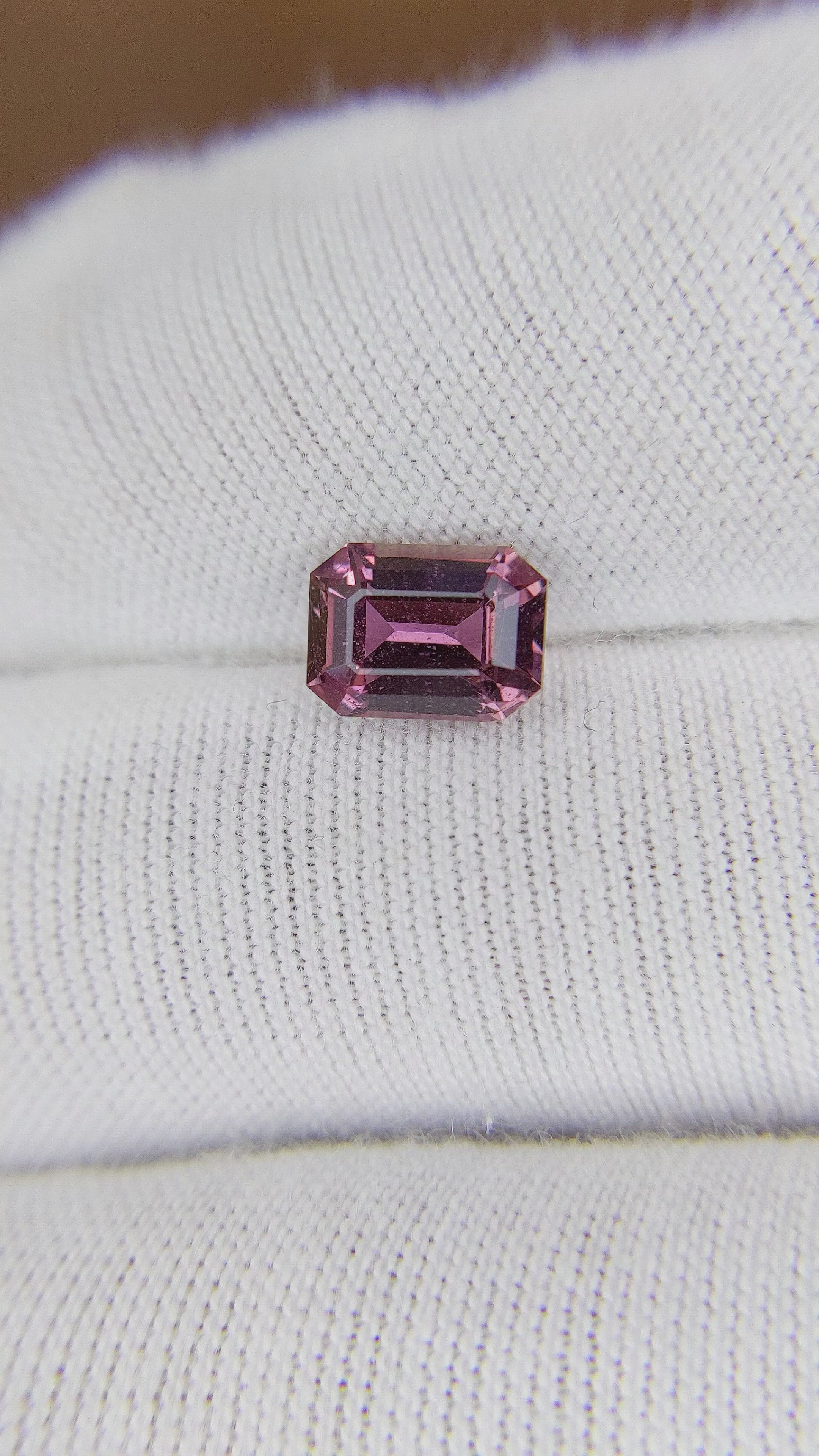 1.64 Ct. Purplish Pink Sapphire from Ceylon (Sri Lanka) Size Video