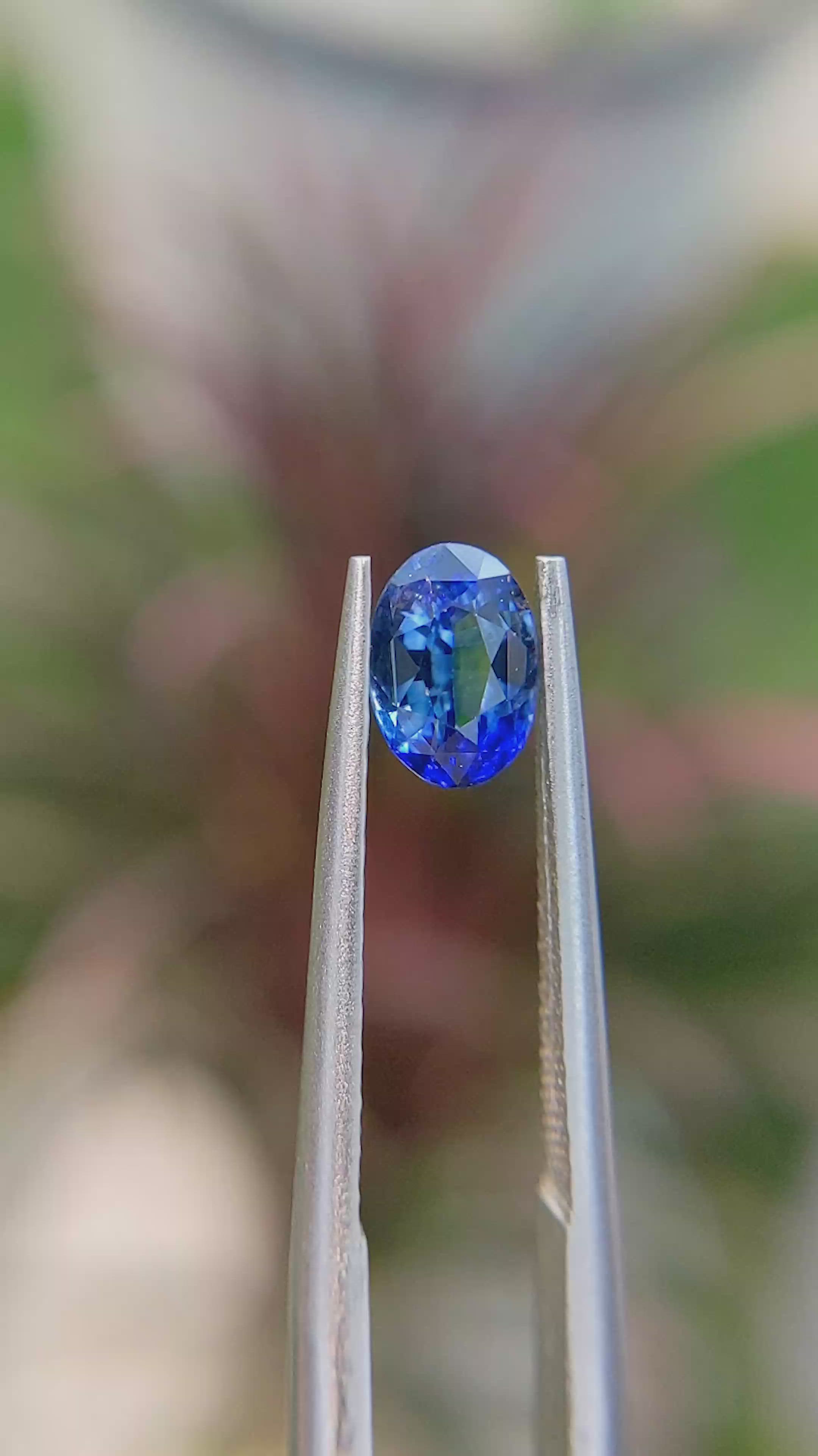0.84 Ct. Blue Sapphire from Ceylon (Sri Lanka) Size Video